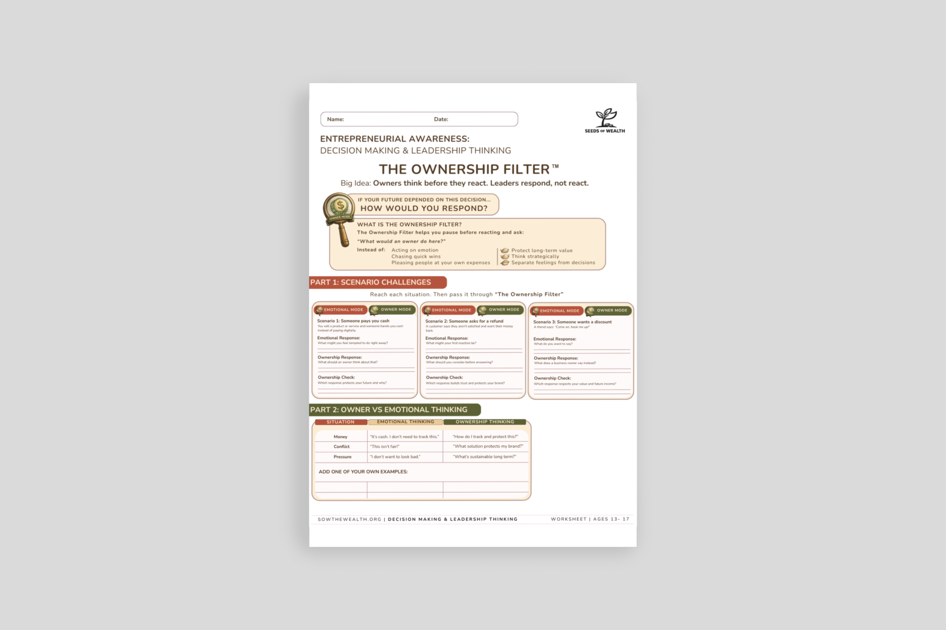 The Ownership Filter