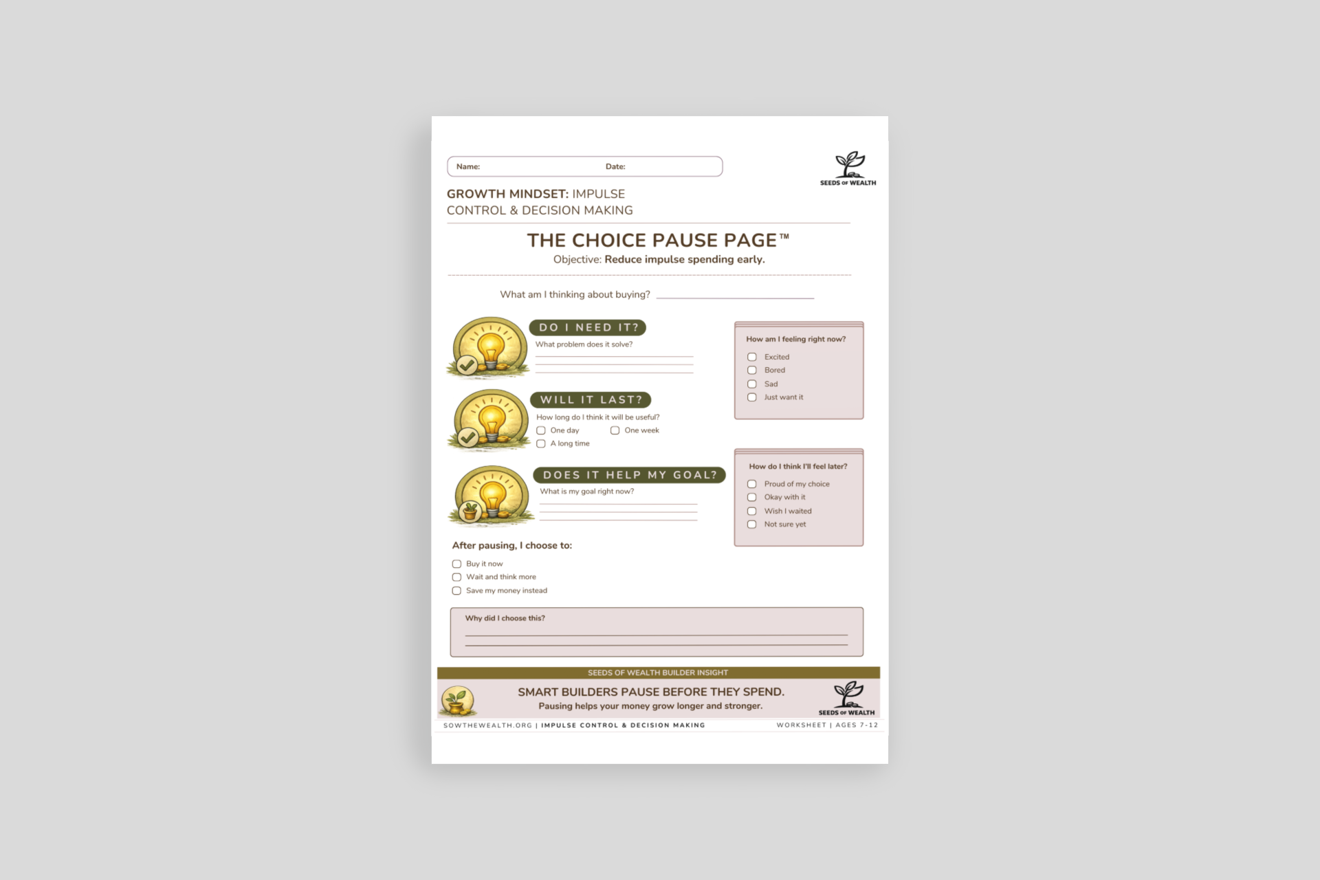 The Choice Pause Page