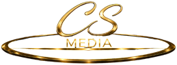 CS Media gold logo on a black background.
