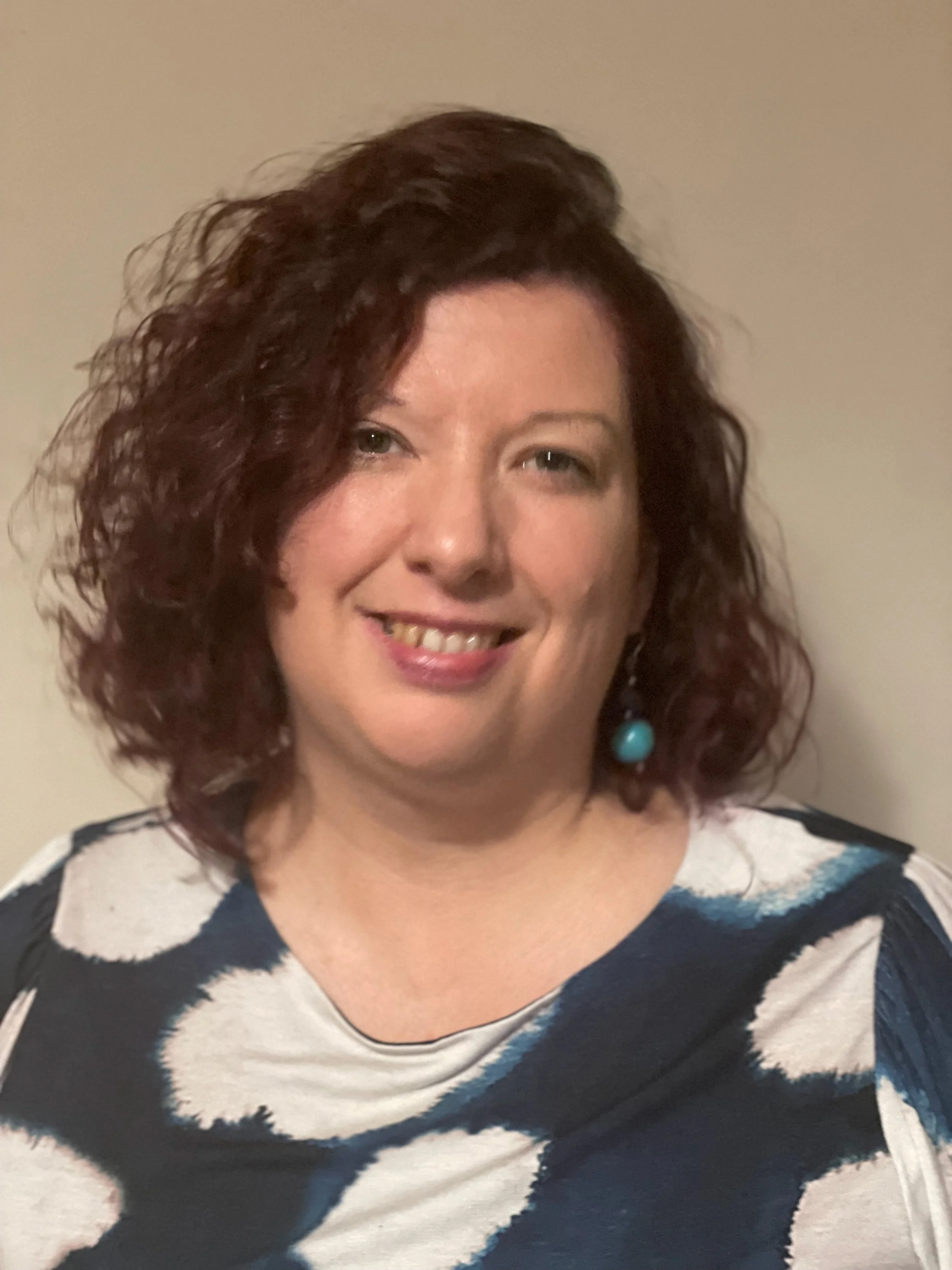 Beth Roberts Trauma Informed Counselling in Oxford smiling indoors