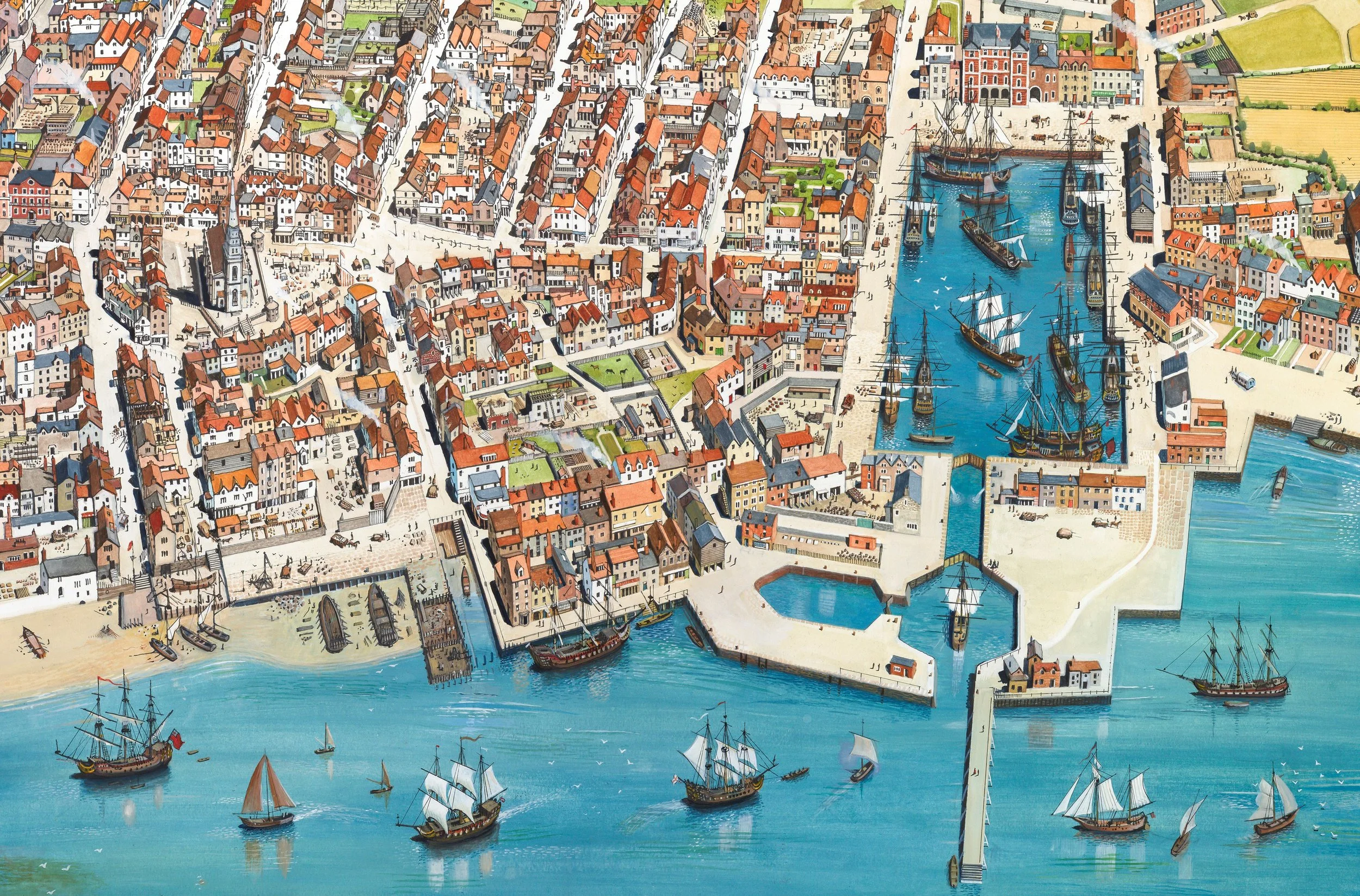 Liverpool 1733; the Old Dock 