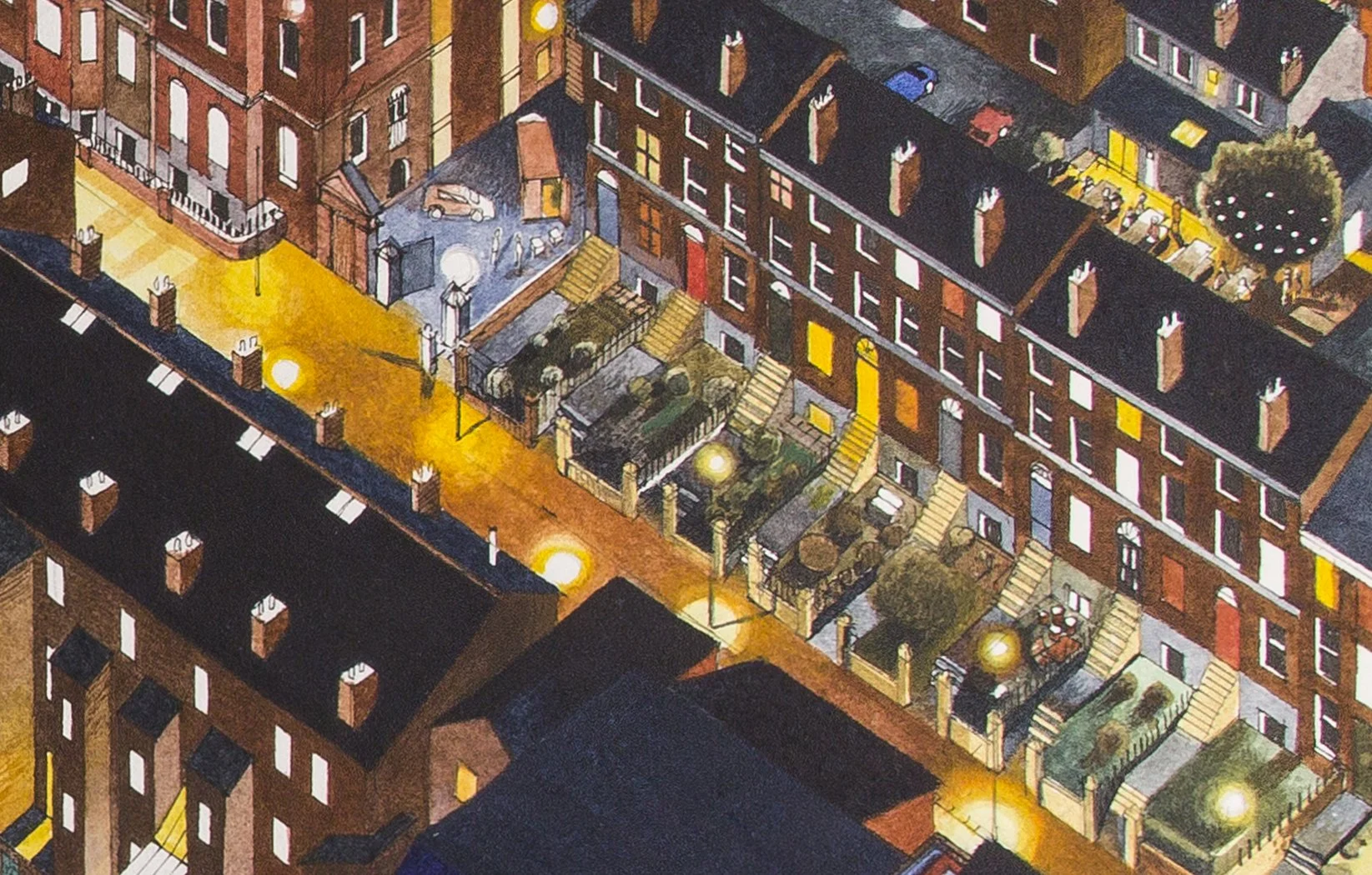 Mount Street at night