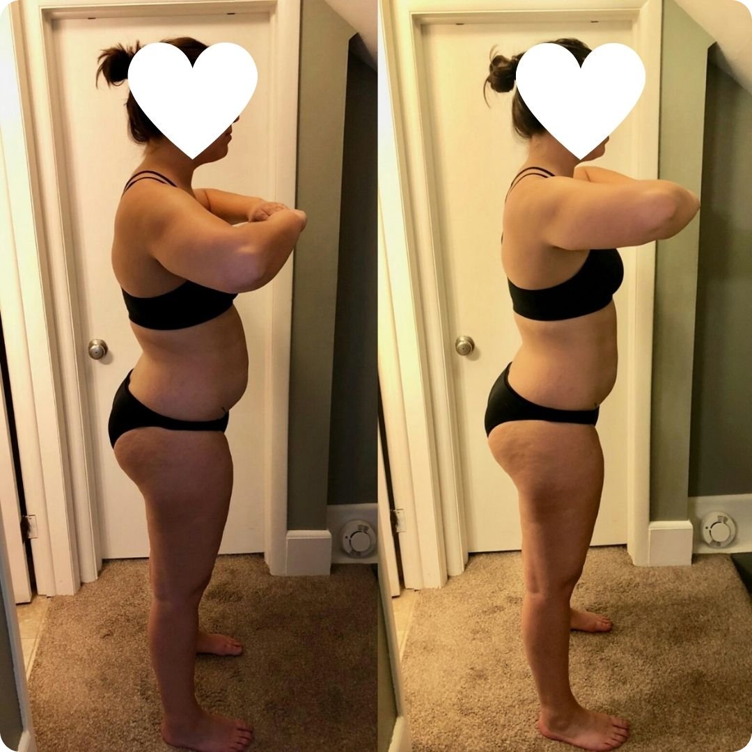 Women’s strength training transformation results after virtual coaching