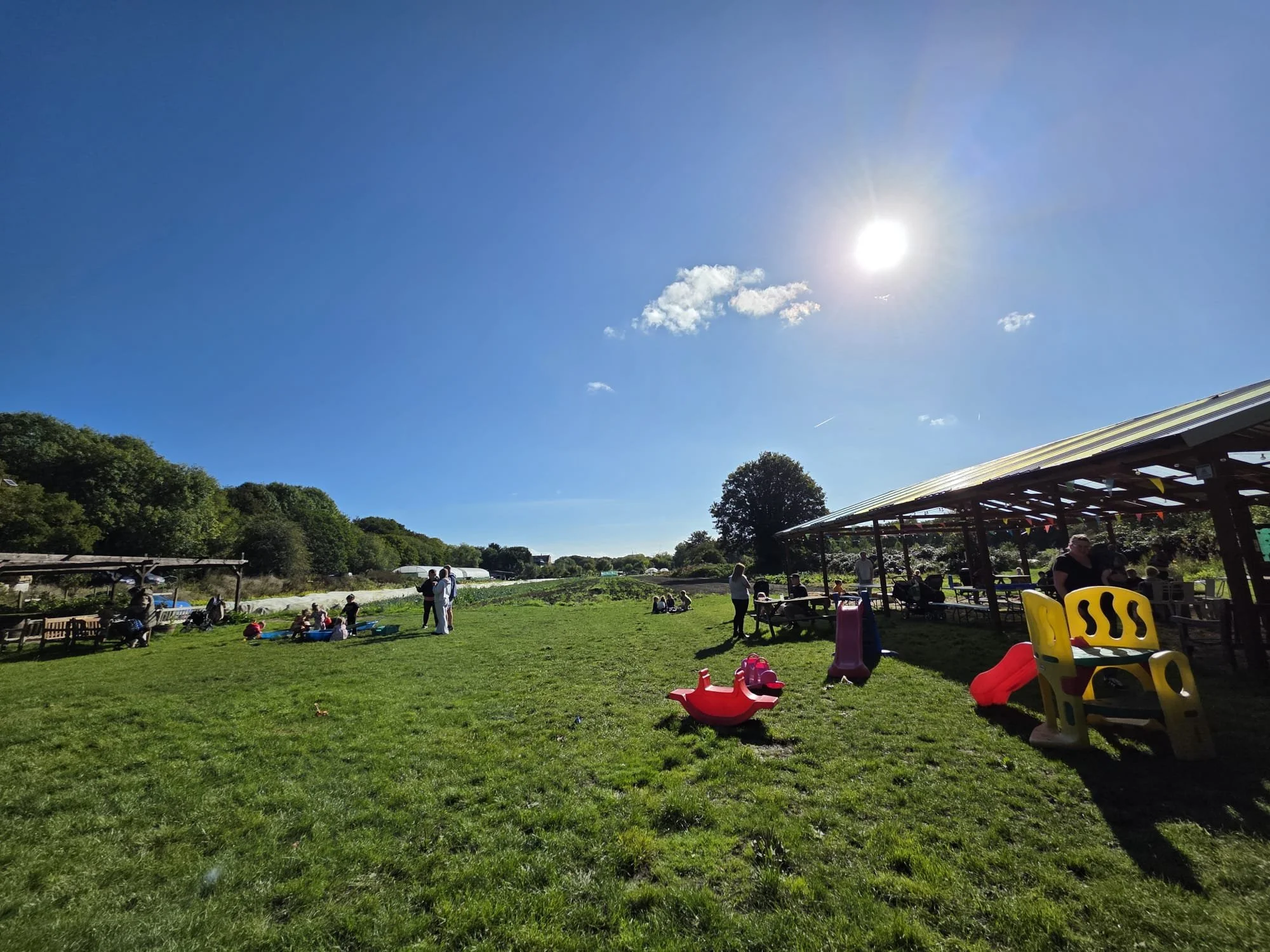 A family event at Kirkstall Valley Farm.