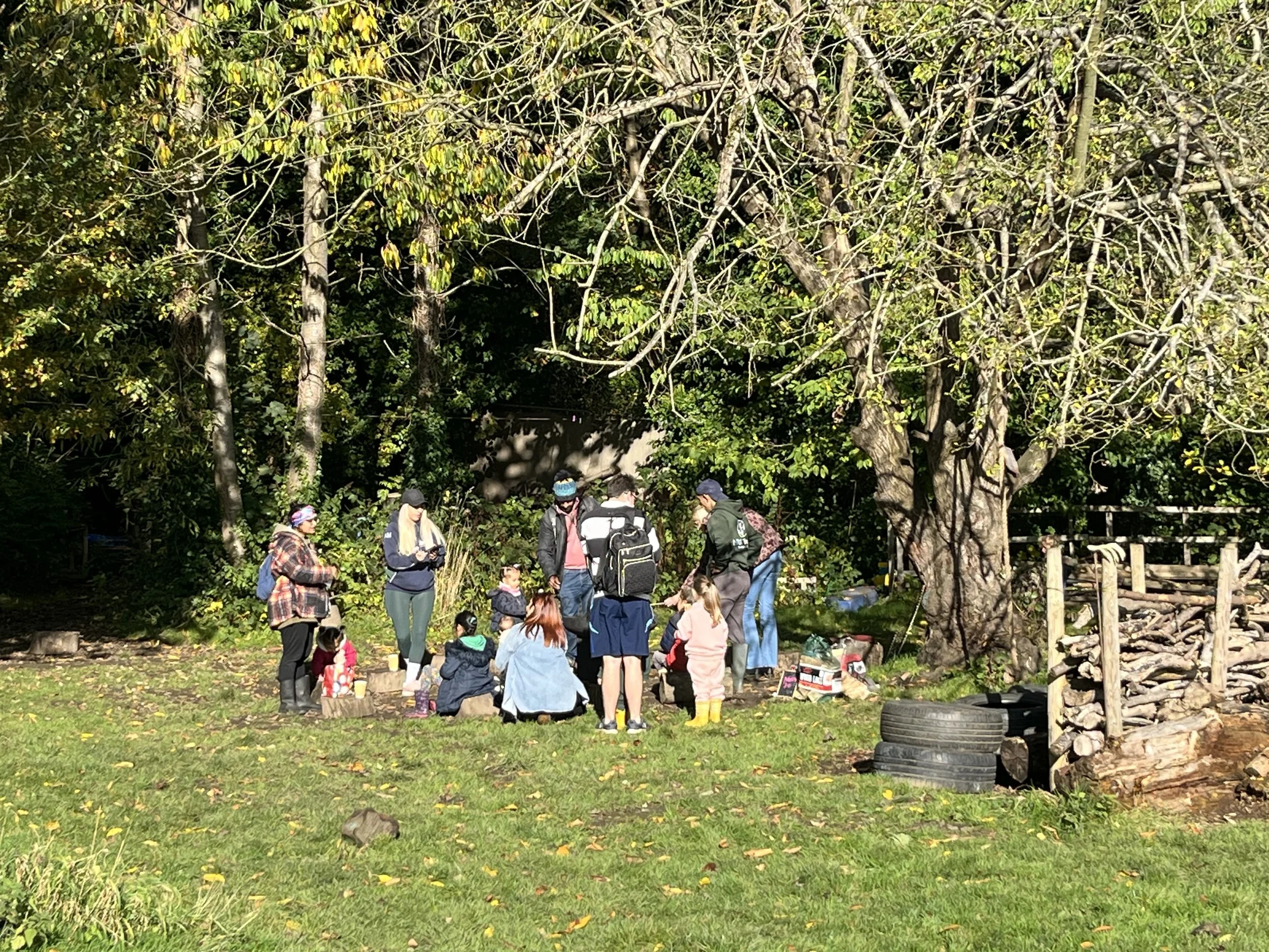 The Forest School Area at Kirkstall Valley Farm