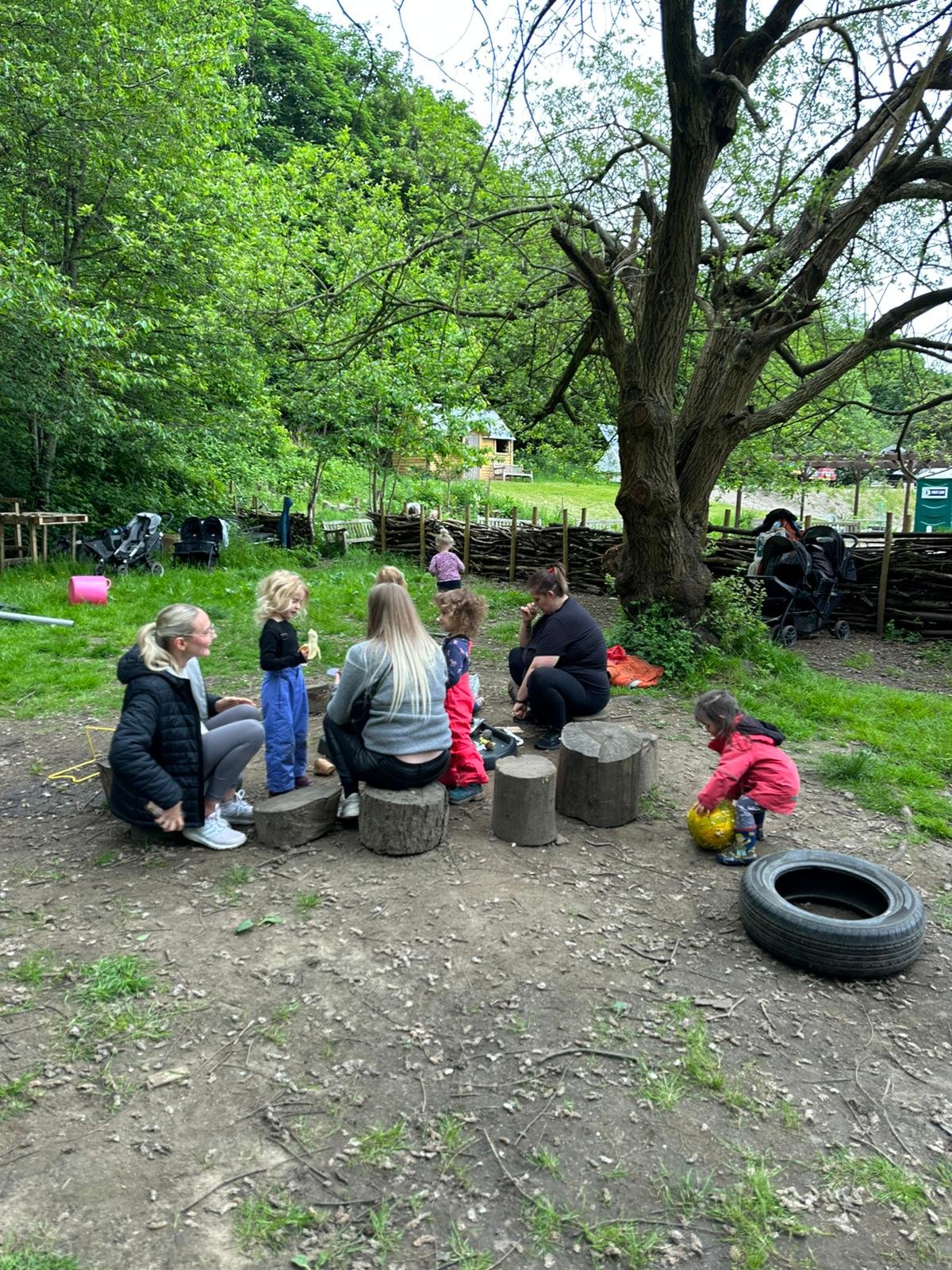 The Forest School Area at Kirkstall Valley Farm