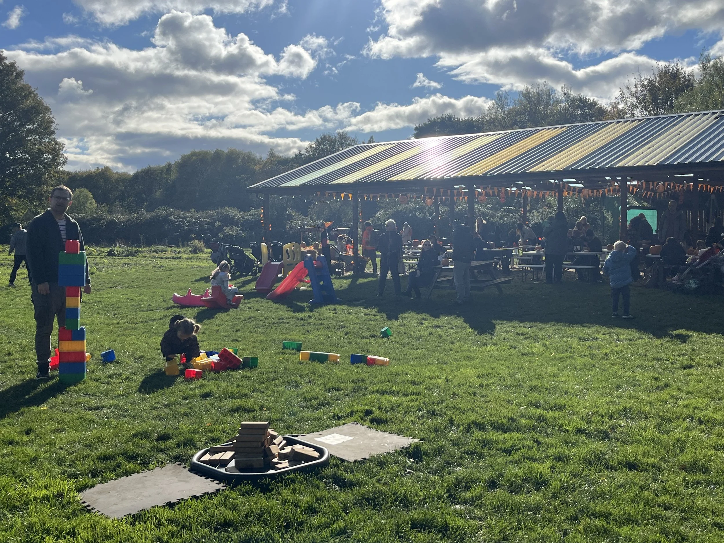 A family event at Kirkstall Valley Farm.