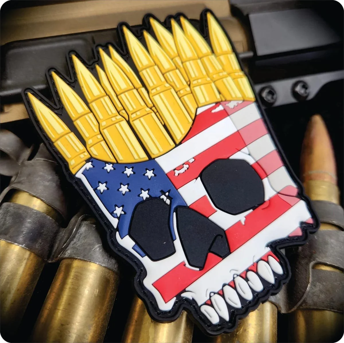 PVC Patch Ammo Skull Patch