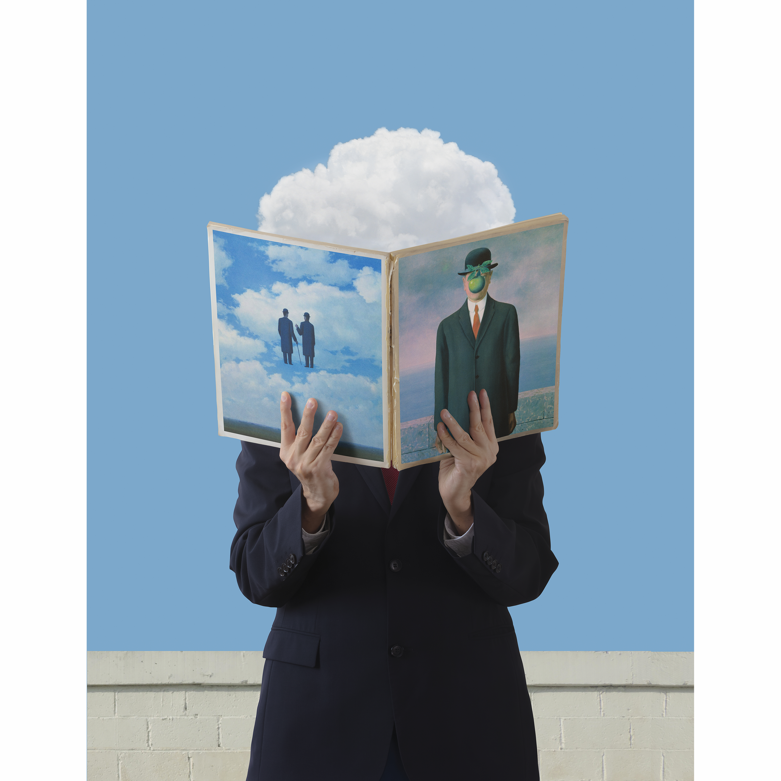 René in the clouds