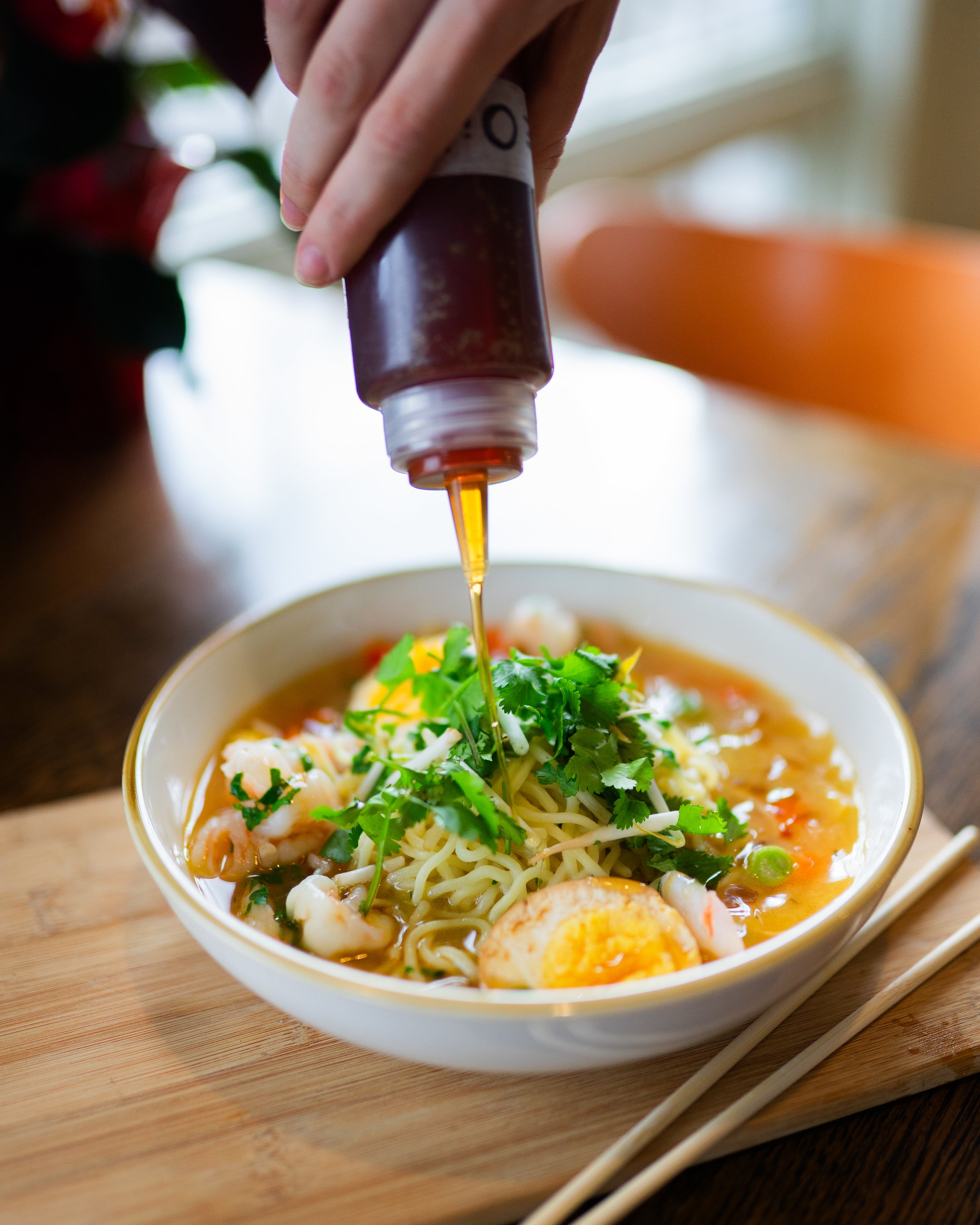 a bowl of ramen