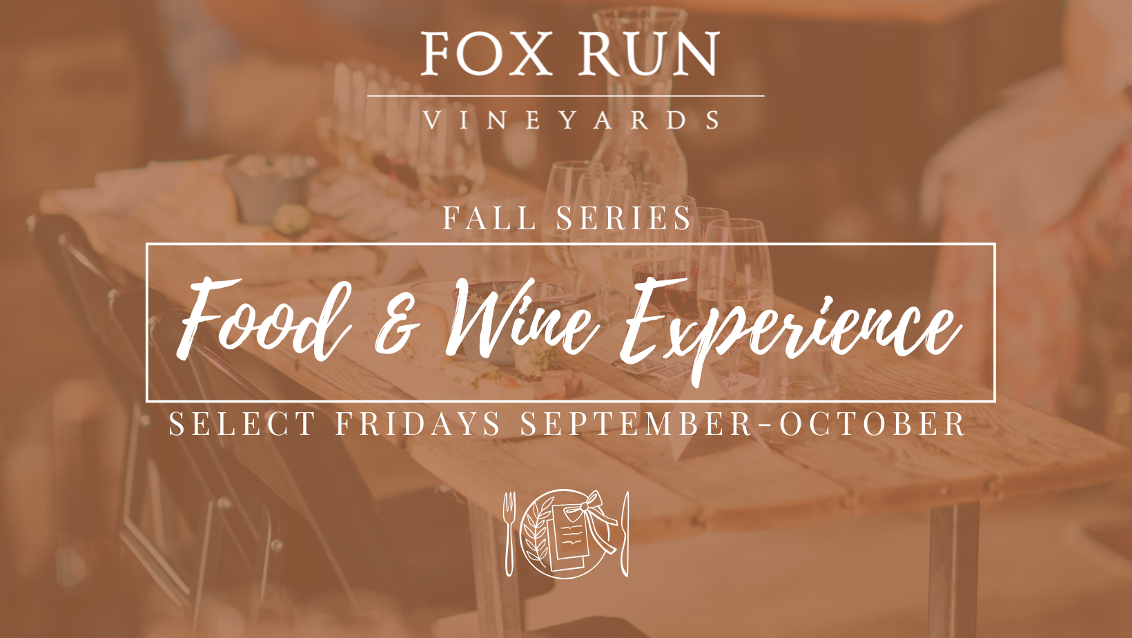 Food and wine on a table