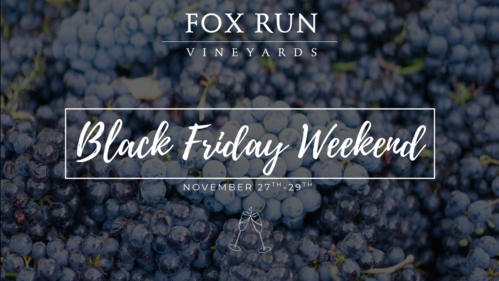 Grapes with text saying black friday weekend