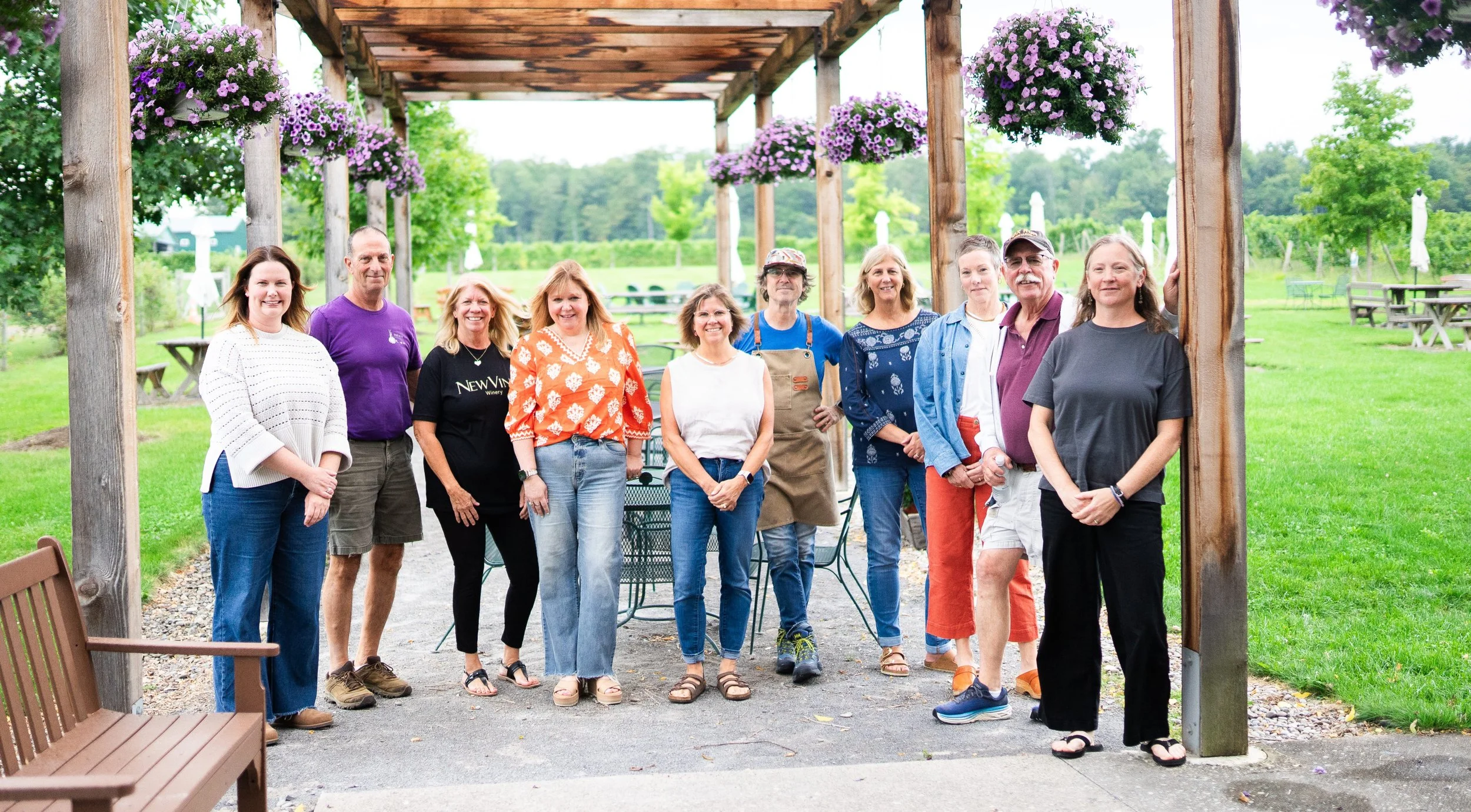 Wineries standing together for a picture