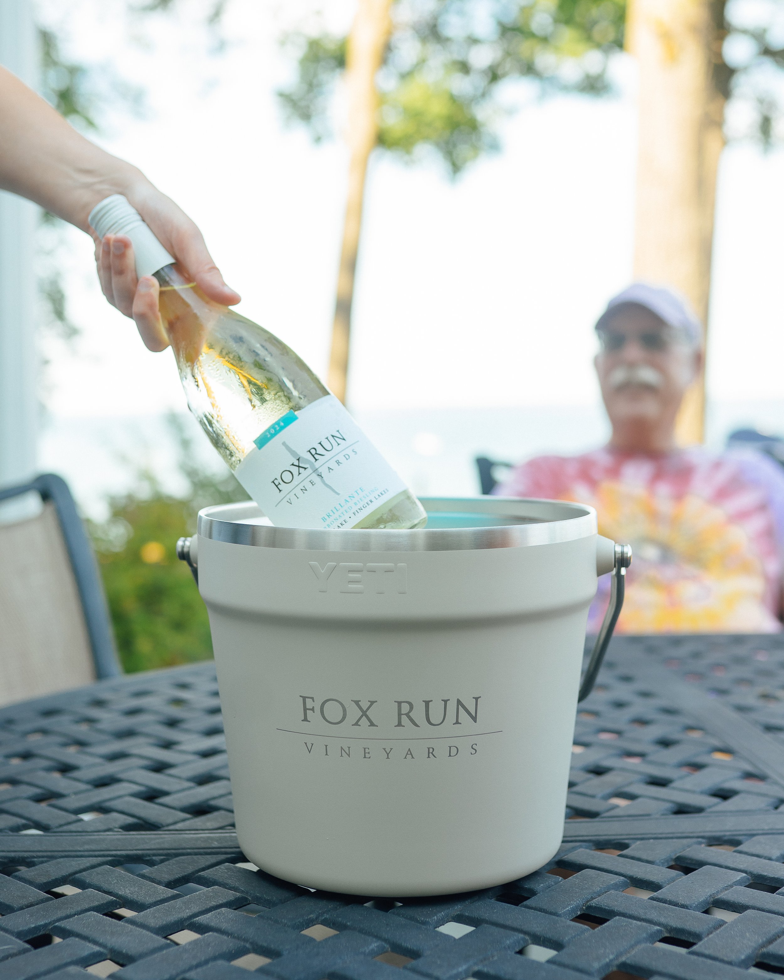 Fox Run Vineyards Riesling in ice bucket