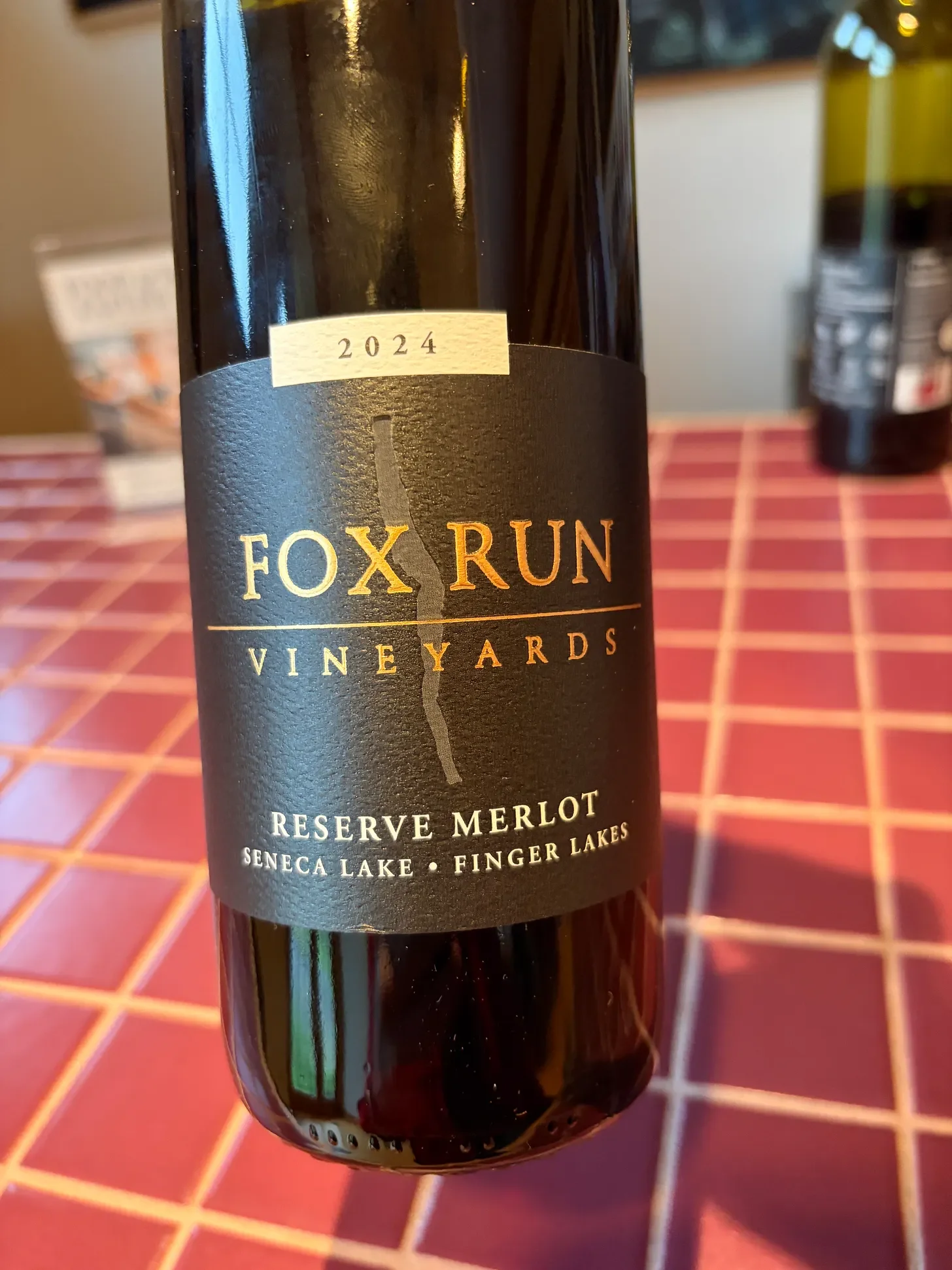 bottle of Fox Run Wine
