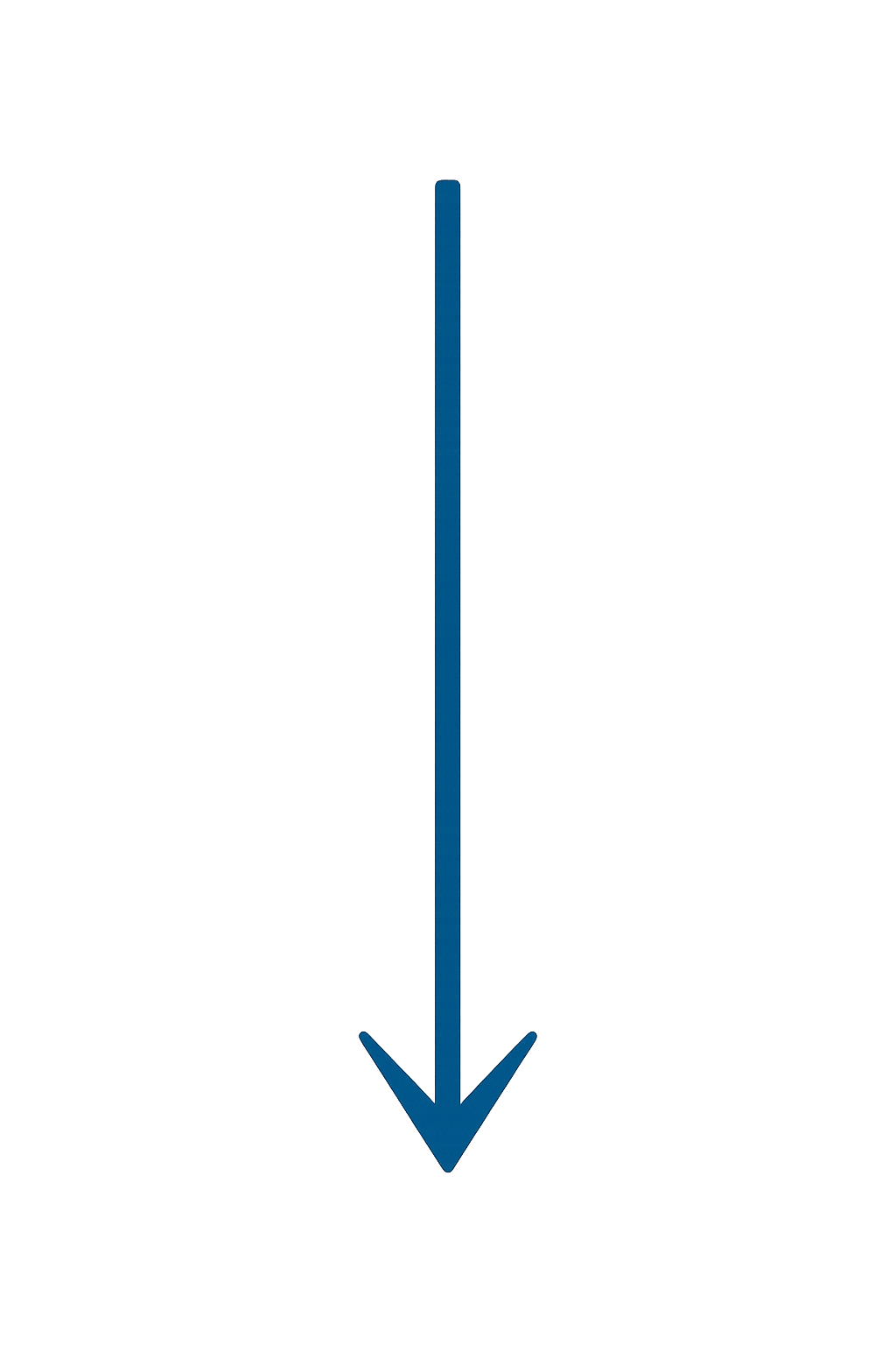 A diagram showing 10 steps in a process, with a large downward arrow pointing from step 1 to step 10