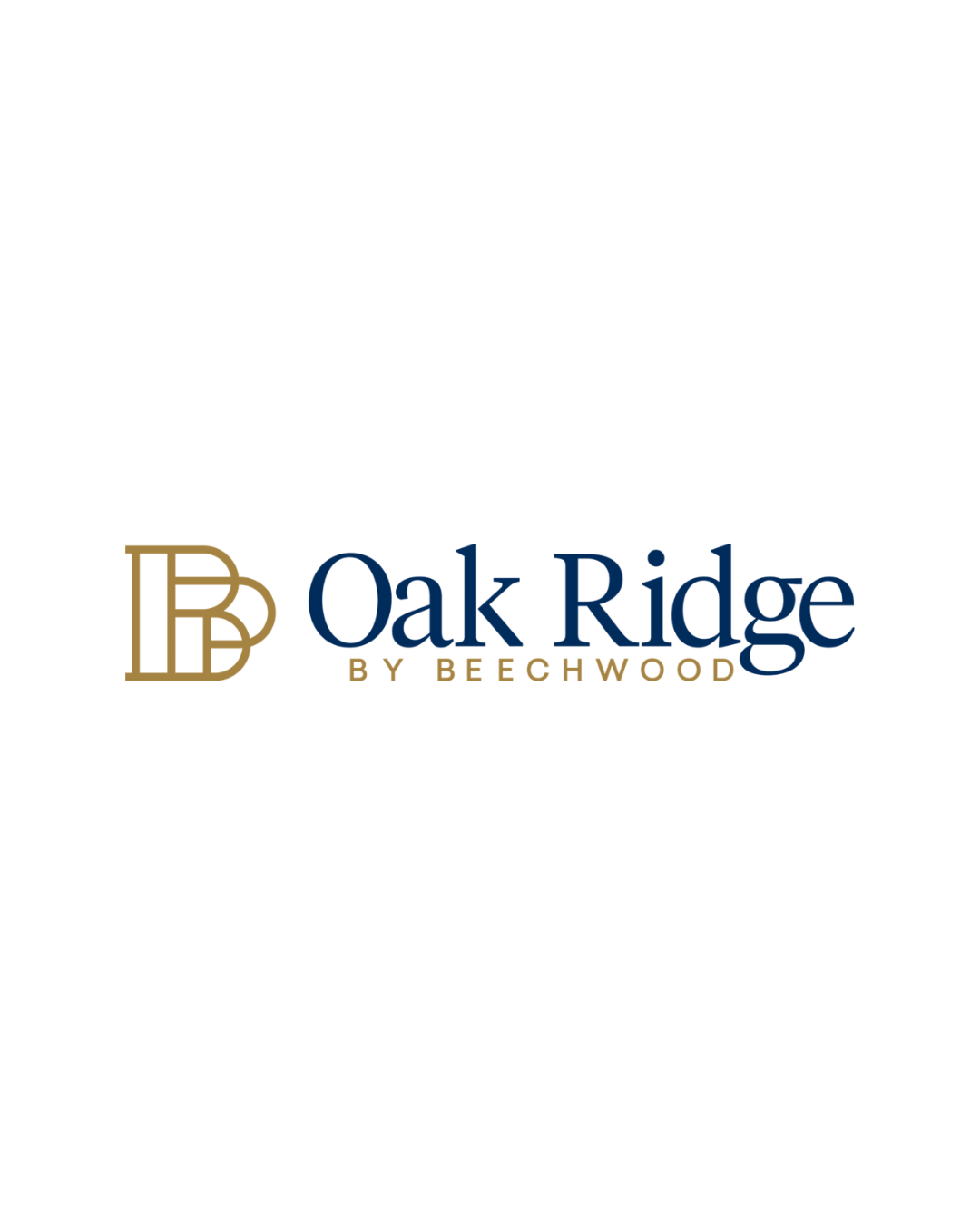 Logo for Oak Ridge by Beechwood featuring a stylized monogram 'OR' and the text 'Oak Ridge BY BEECHWOOD'.
