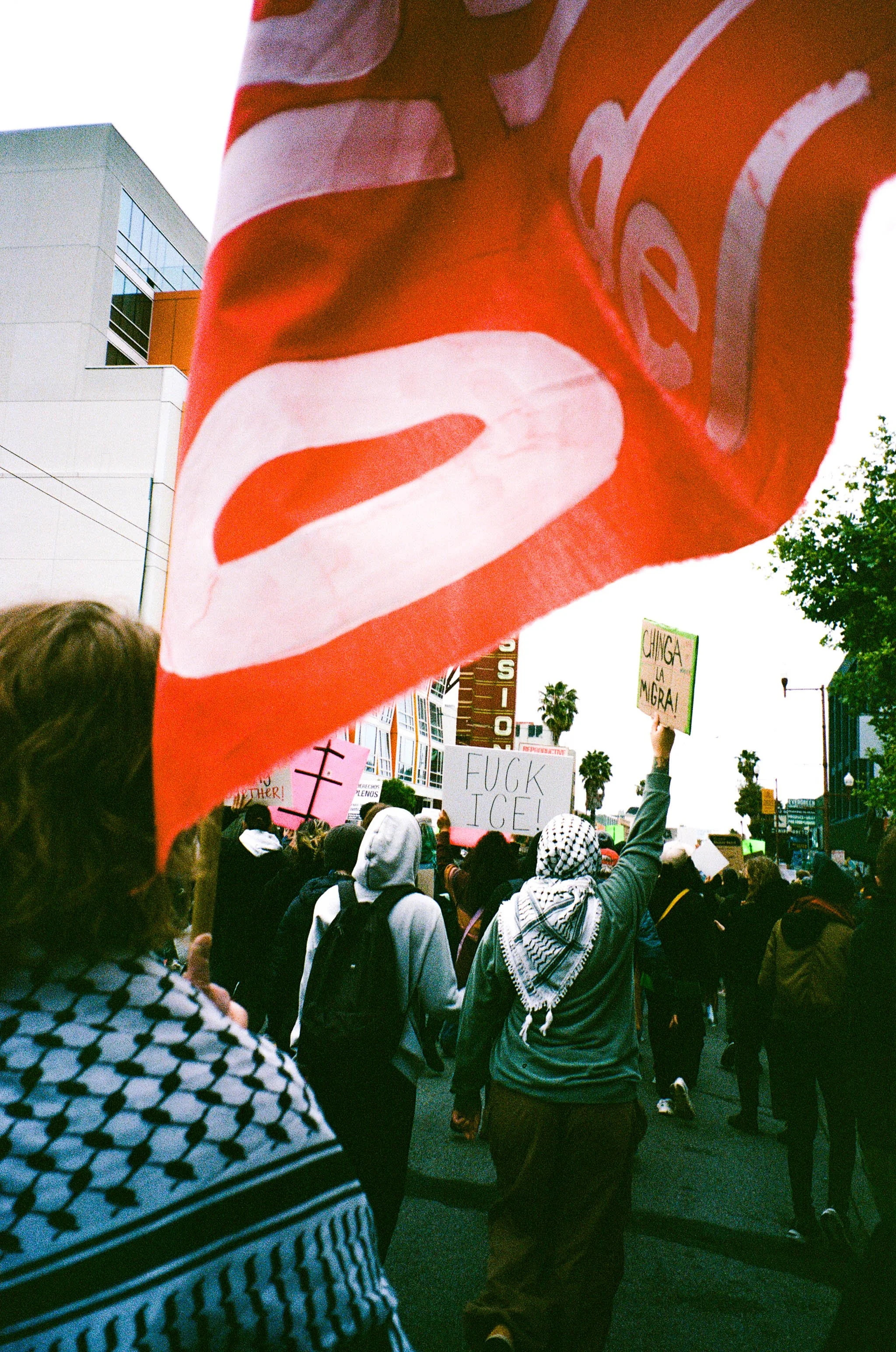 protesters in San Francisco 