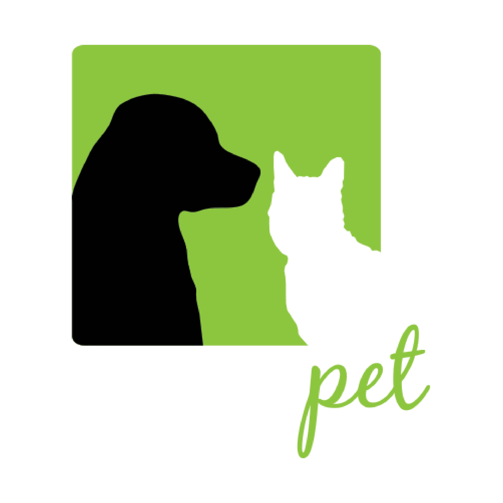 A logo with a black silhouette of a dog's head on a green square background, with the words "dog best" written in green cursive font.