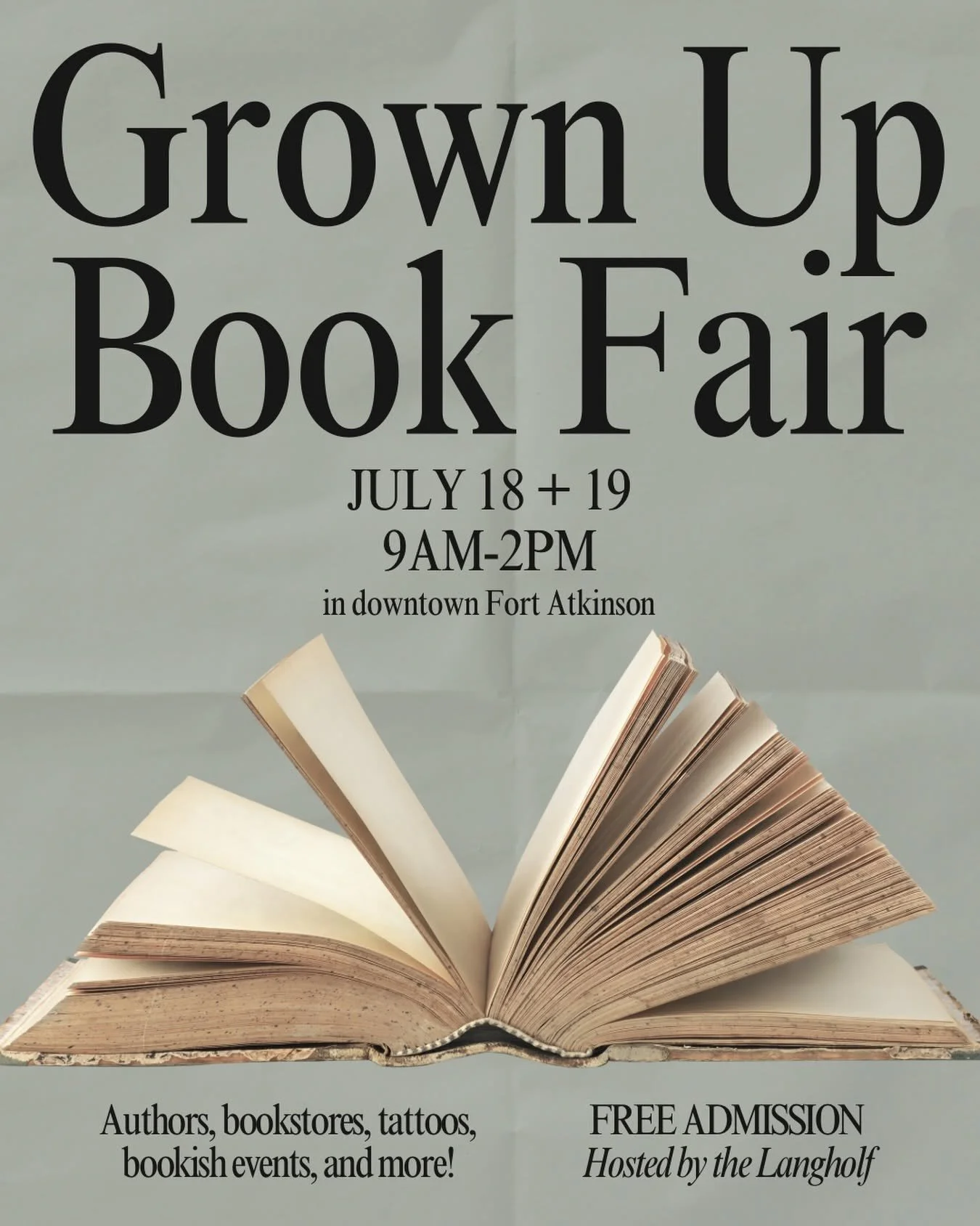 Grown Up Book Fair Featured Author