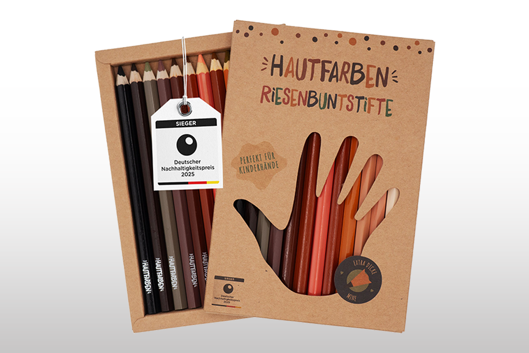 Hautfarben Buntstifte – Packaging Design