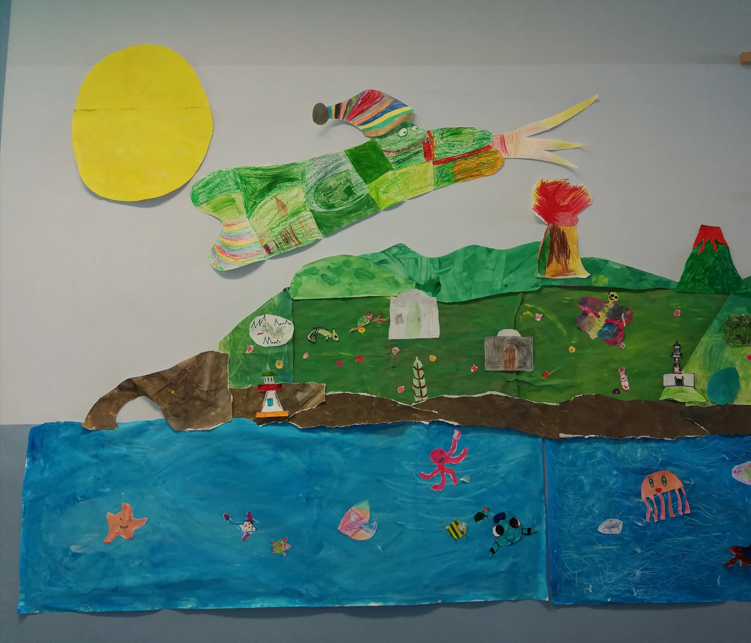 Capolavoro di disegni dei bambini con Ghiussippina.