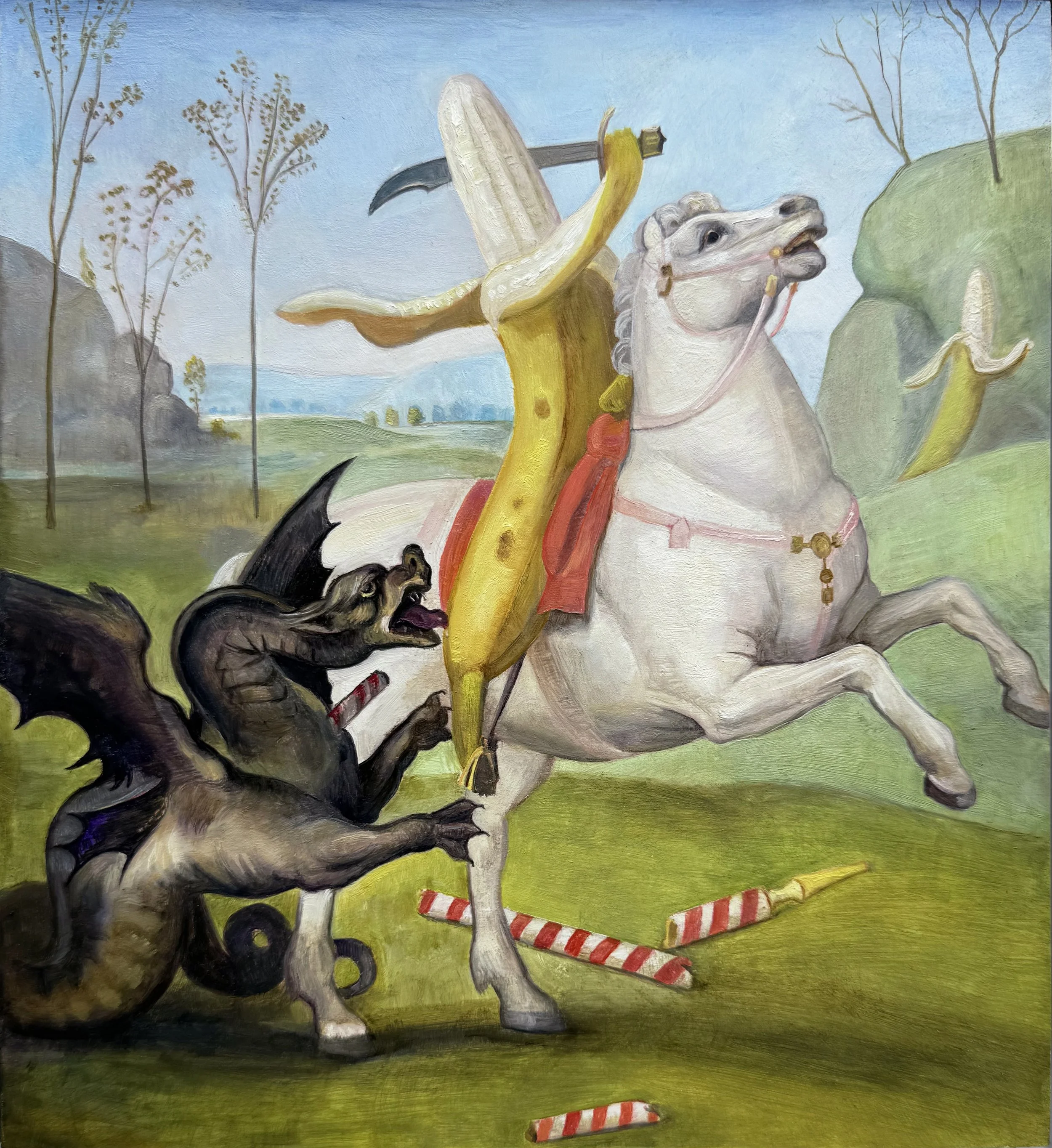 Lickety Split — 2026, oil on panel /// 11x9 (28x23)