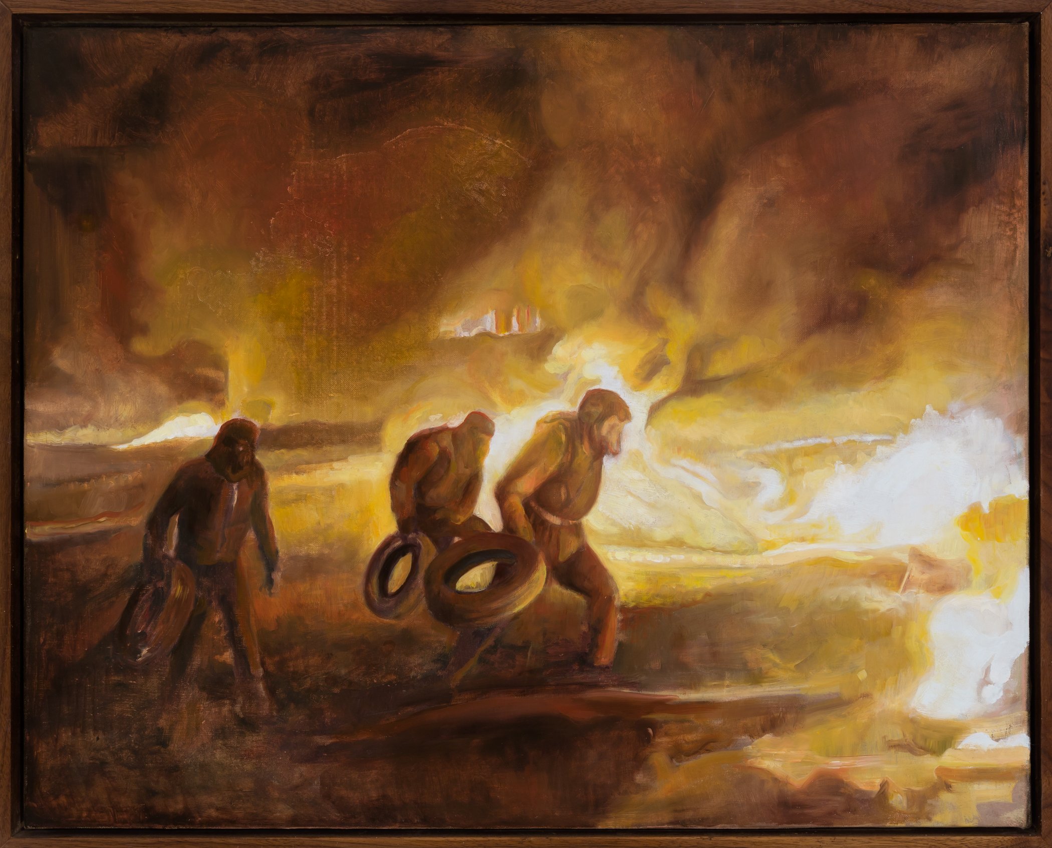 David Molesky’s Dramatic New Series of “Riot Paintings”