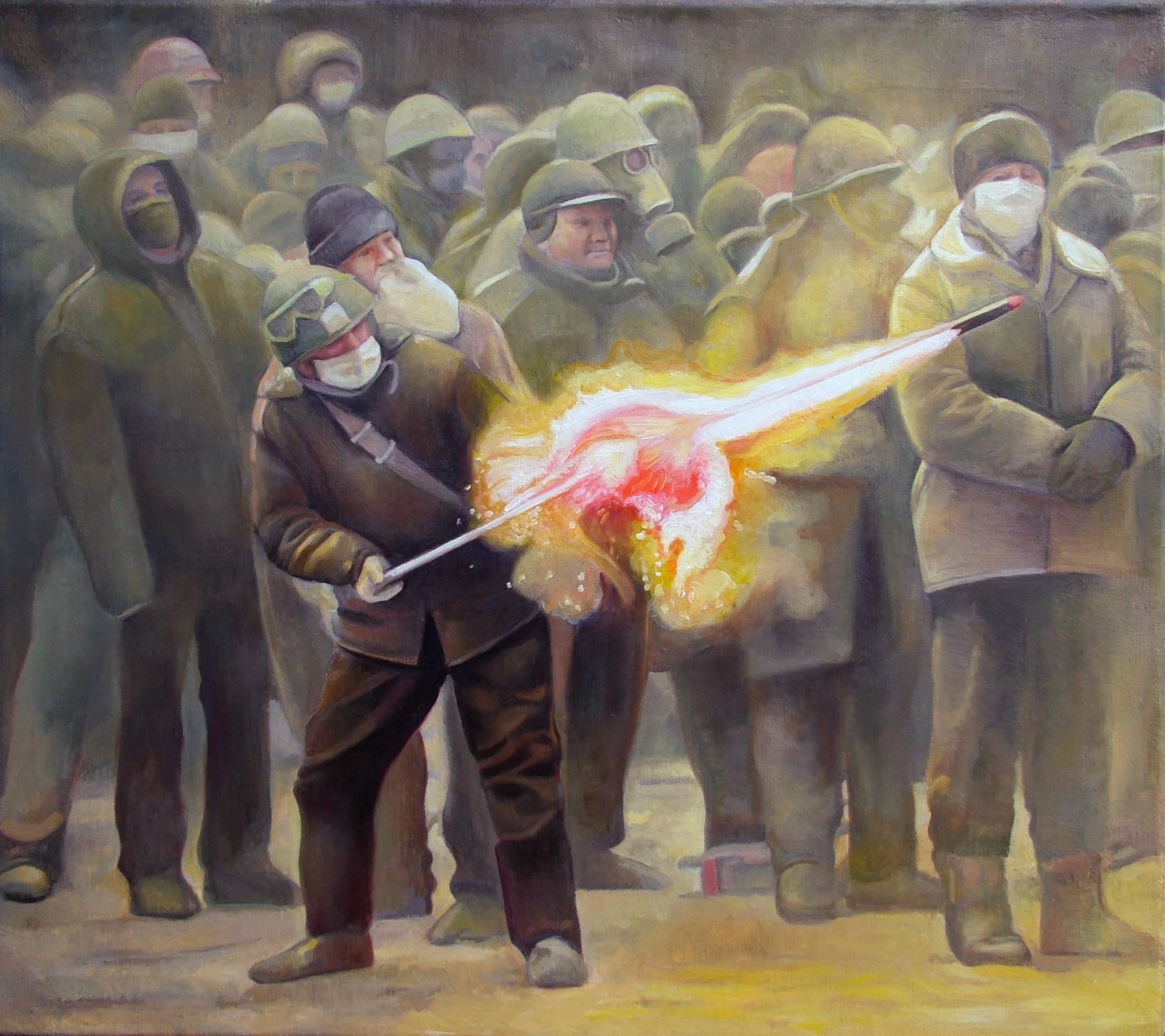 David Molesky is the painter of a world in flames