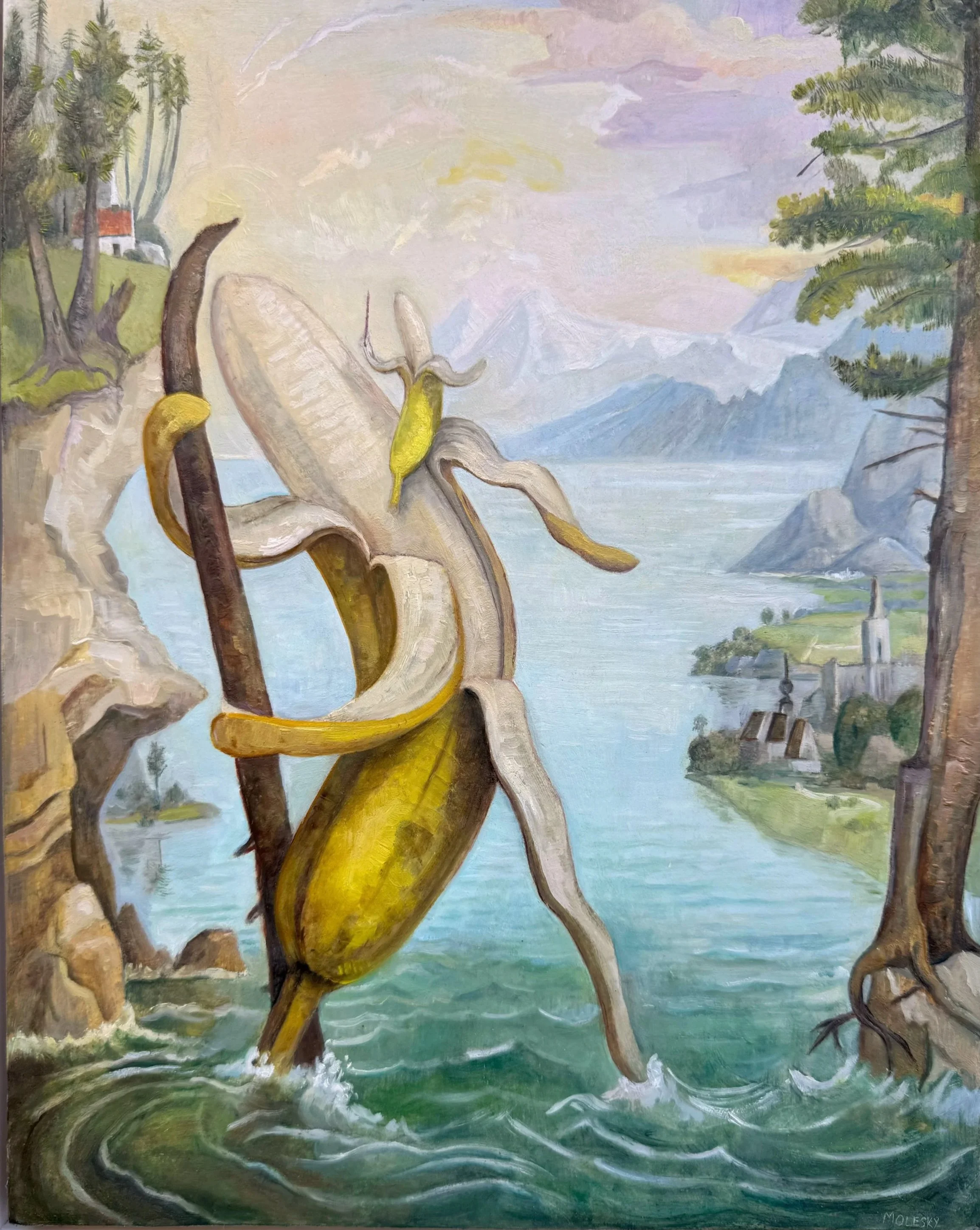 Safe Passage — 2025, oil on panel /// 14x11 (36x28)