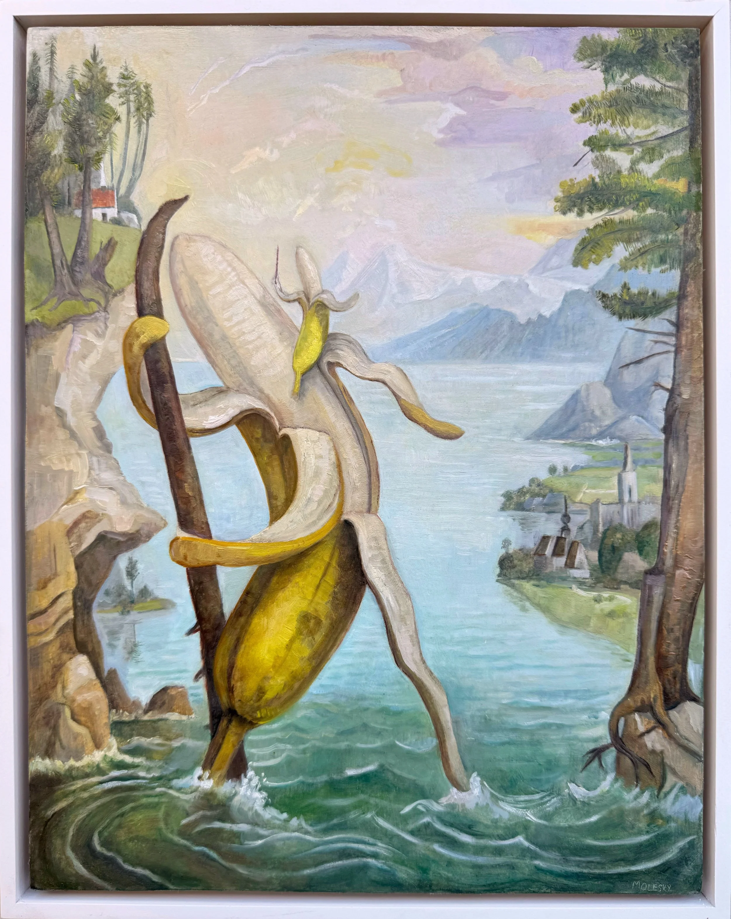 Safe Passage — 2025, oil on panel /// 14x11 (36x28)