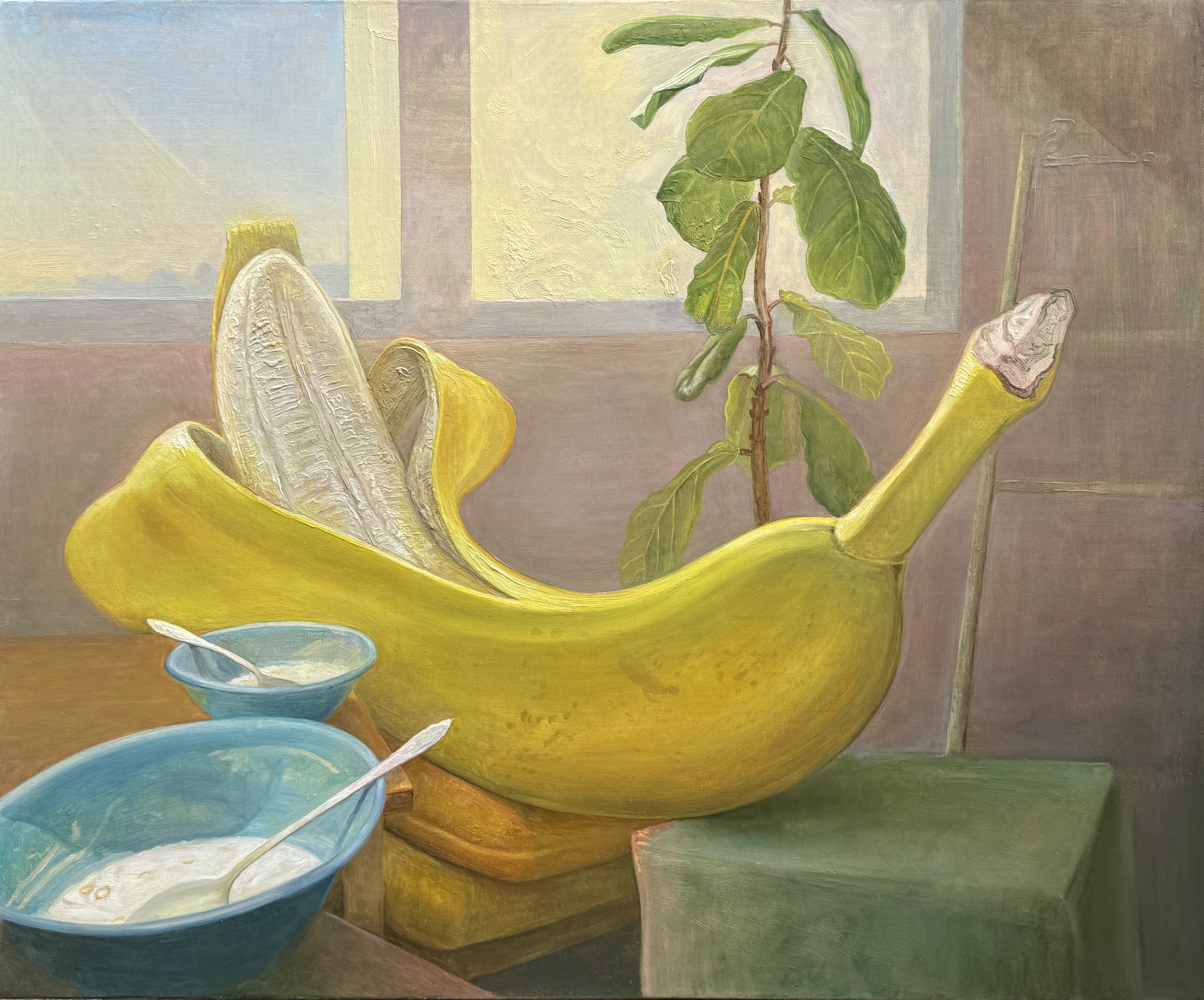 Lounge — 2024, oil on linen /// 40x48 (102x122)