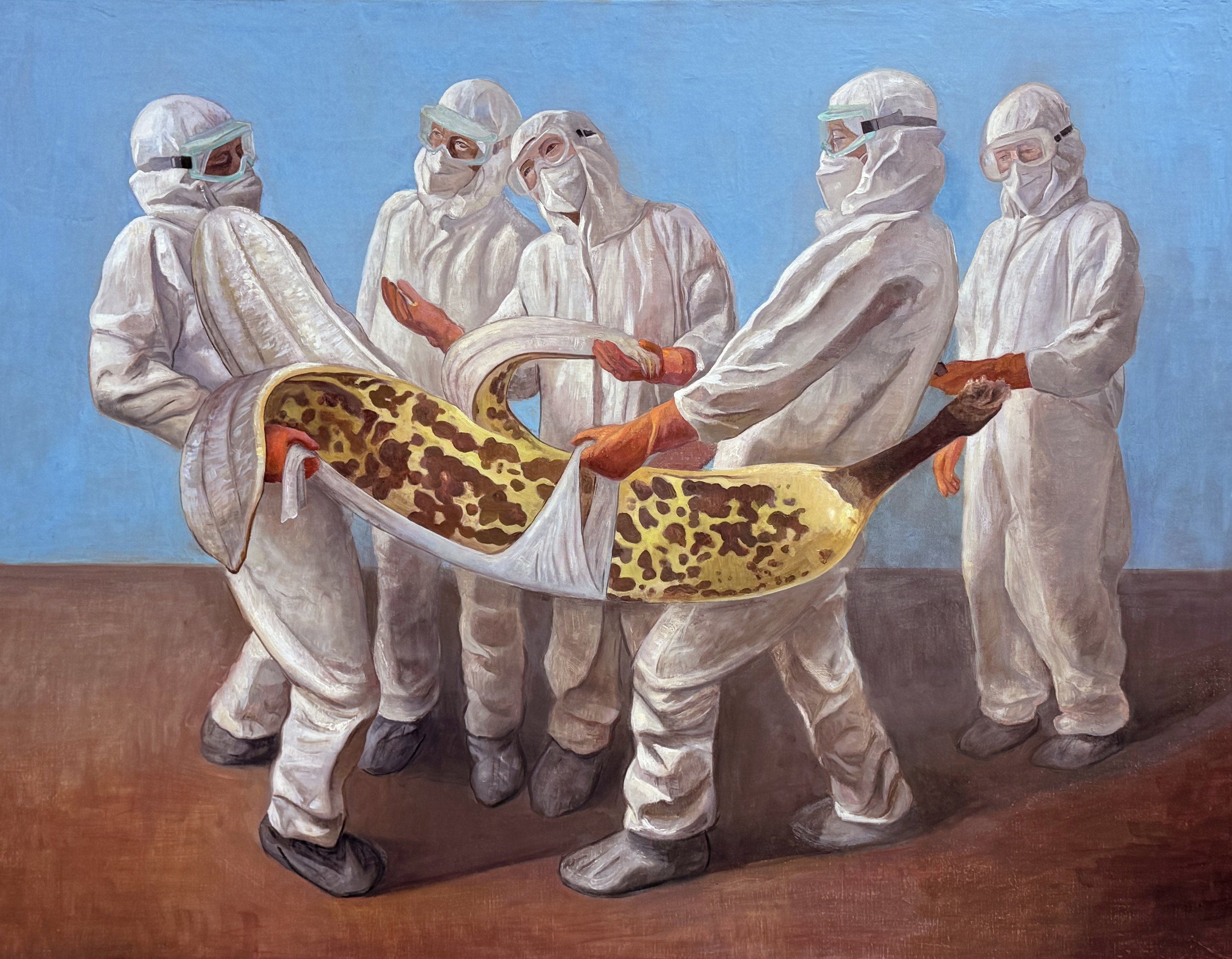 Deposition — 2025, oil on linen /// 35x45 (89x115)