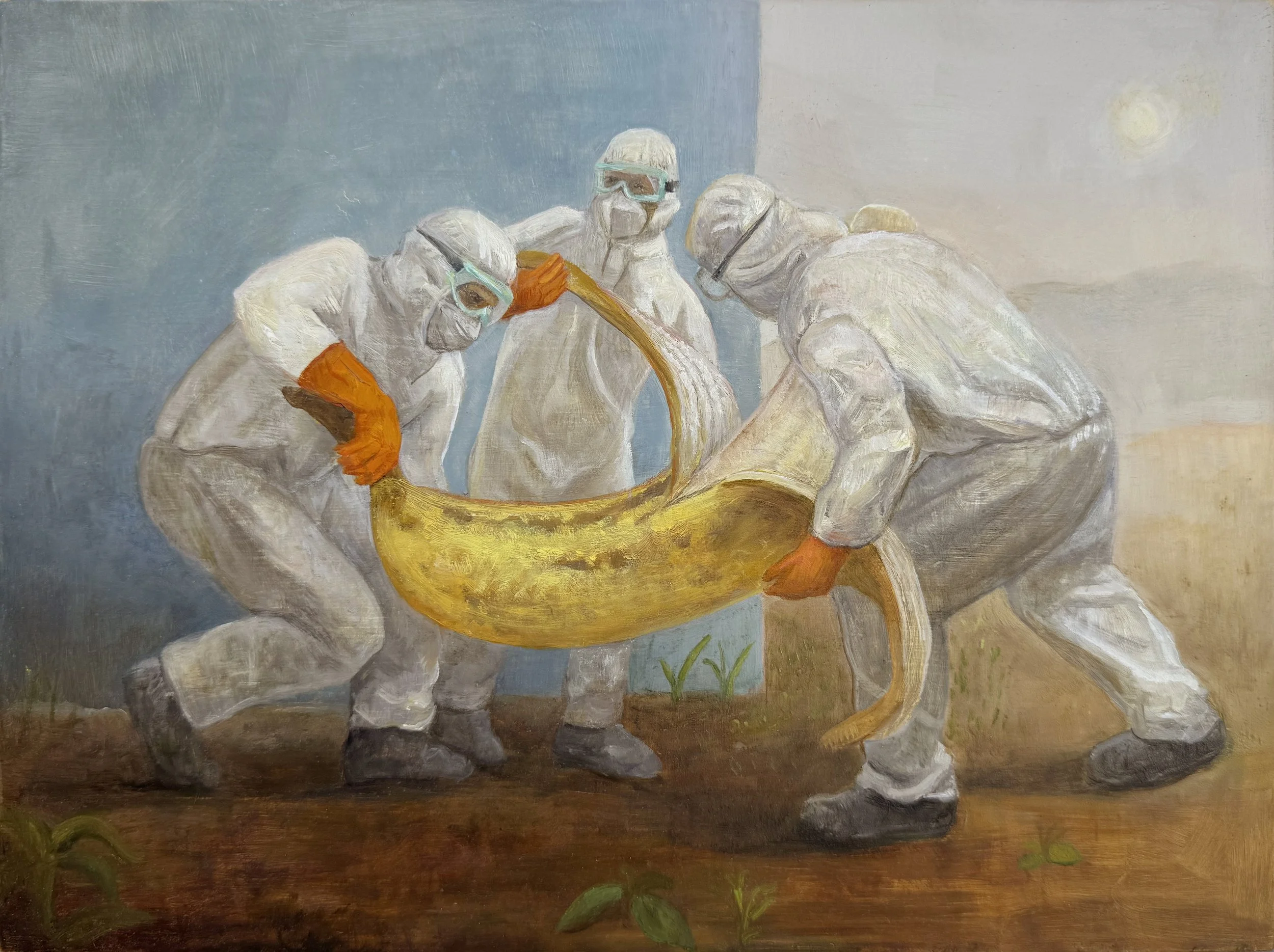 Burden — 2025, oil on panel /// 9x12 (23x31)