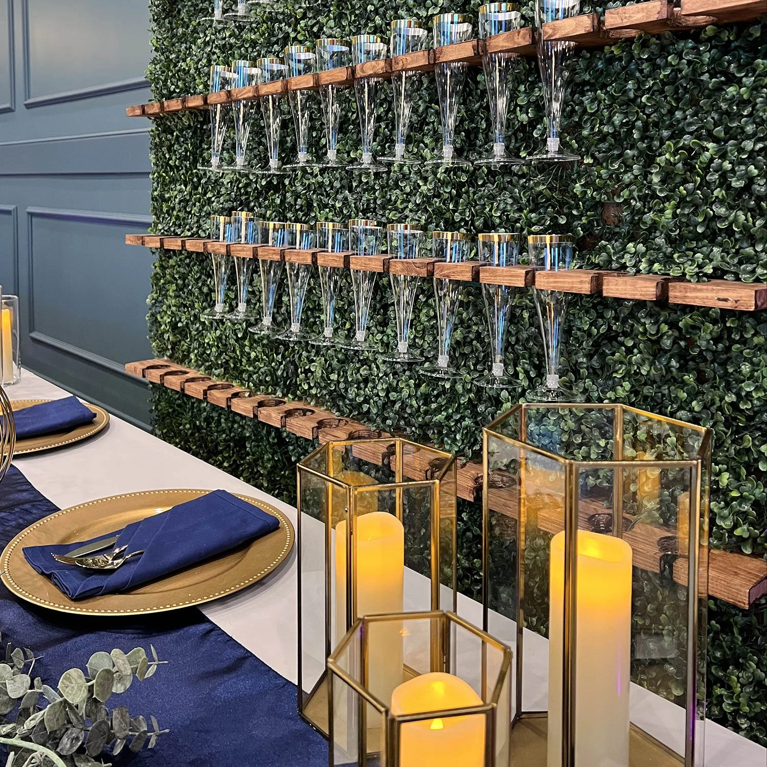 Champagne Wall and Table Decor.jpg