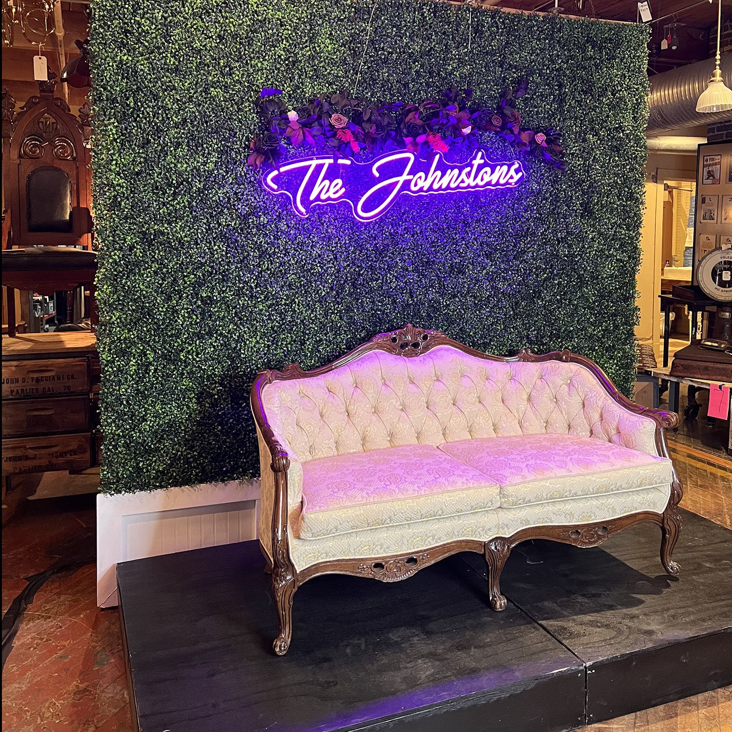 White Couch Boxwood Hedge Wall.jpg