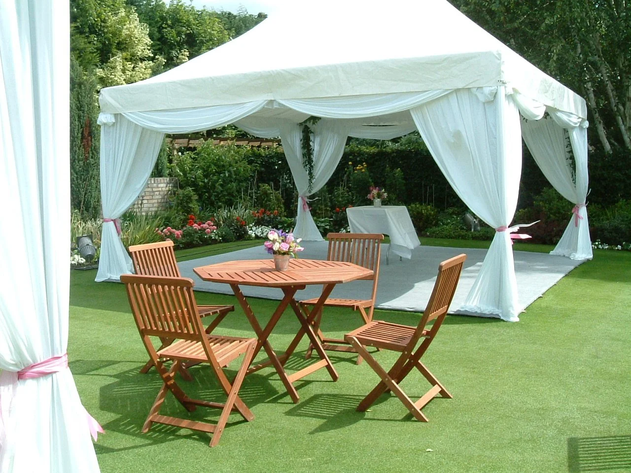 Marquee Pagoda Dressing for Marquee Weddings