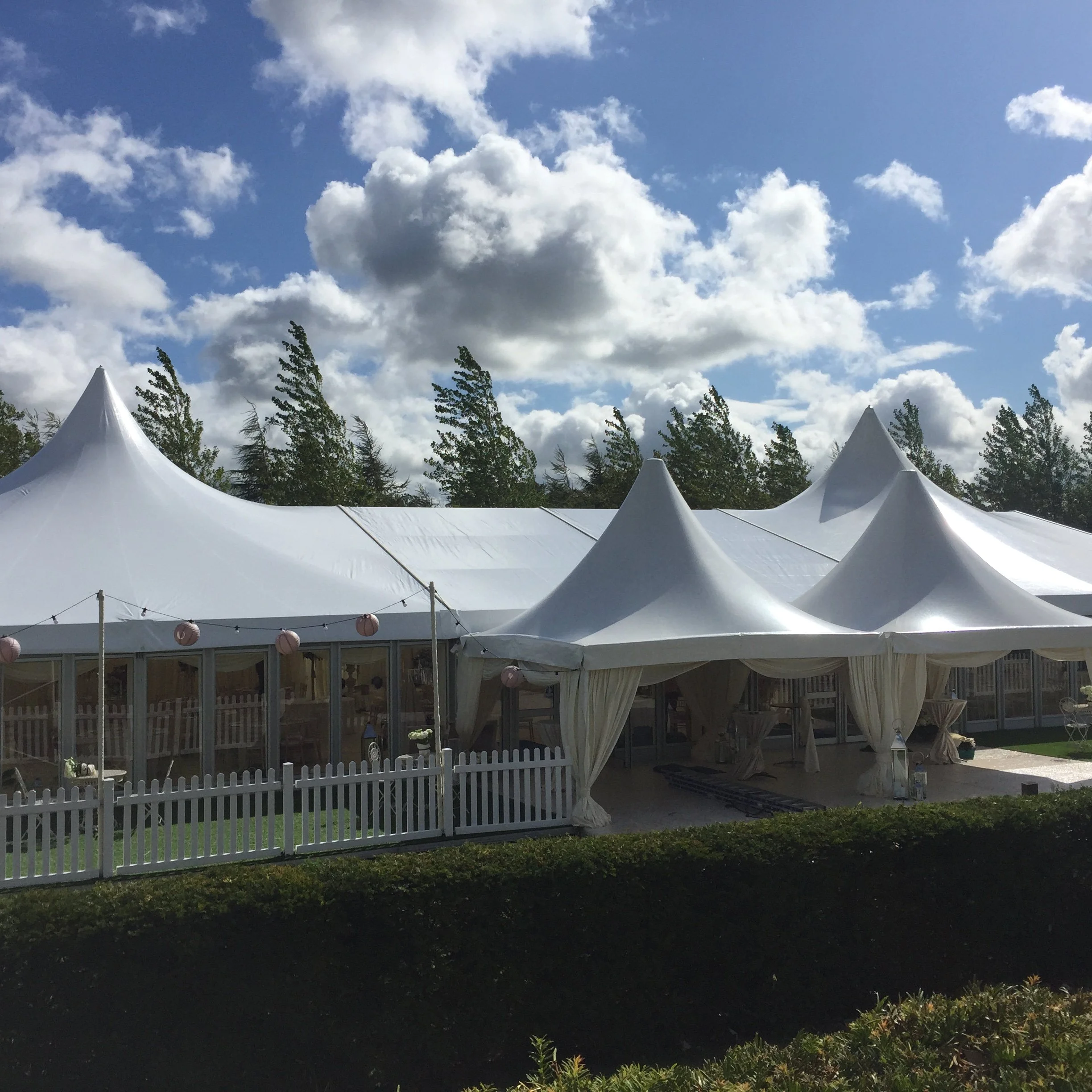 Marquee Pagoda Dressing for Marquee Weddings