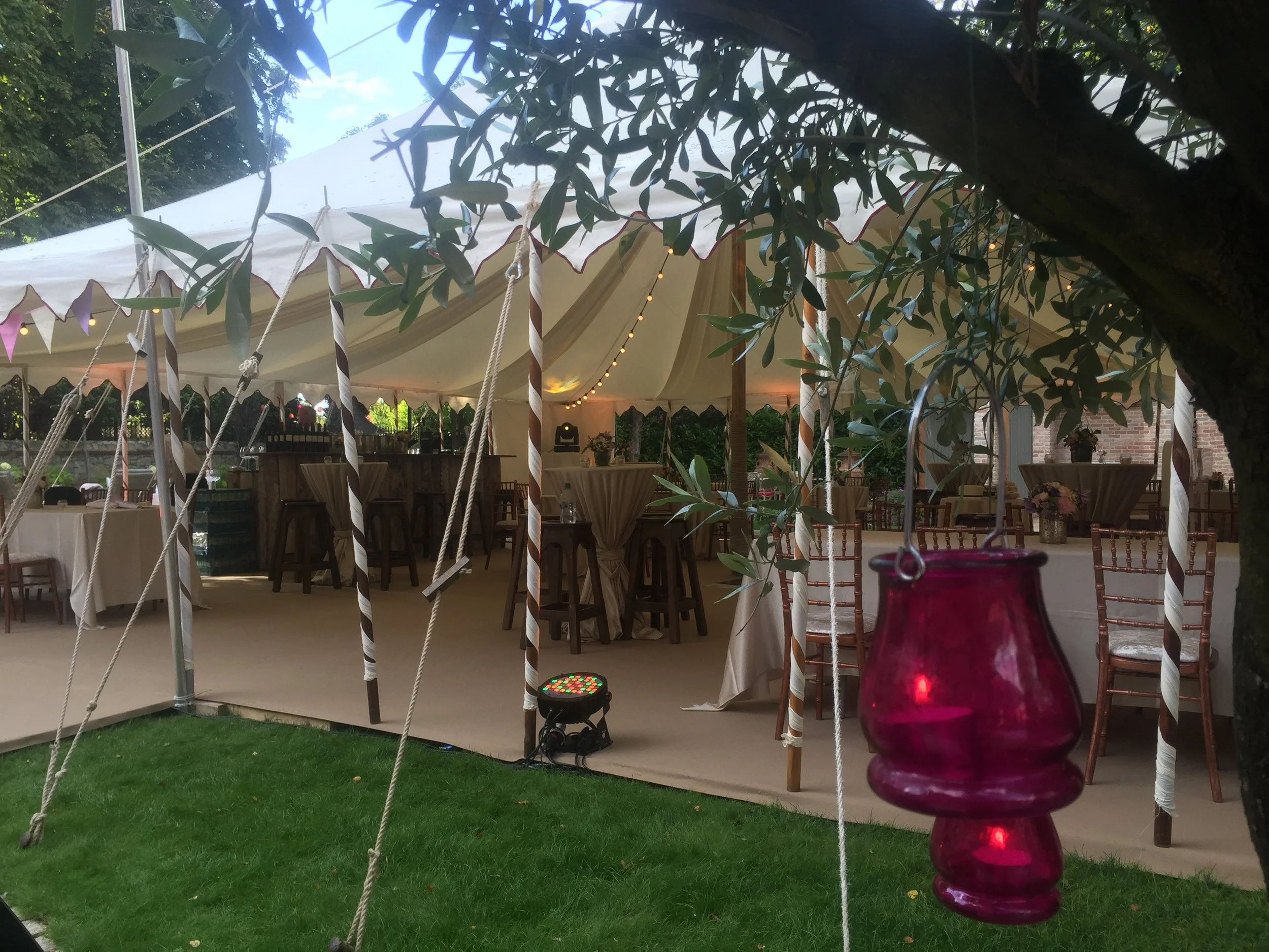 Marquee Pagoda Dressing for Marquee Weddings