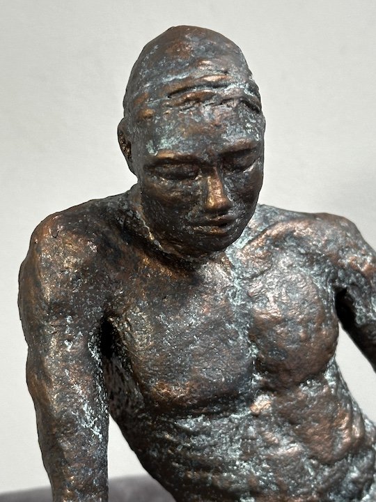 Christine Bacha-Rizk, Pensive Moment 2 ,Fired Clay.jpeg