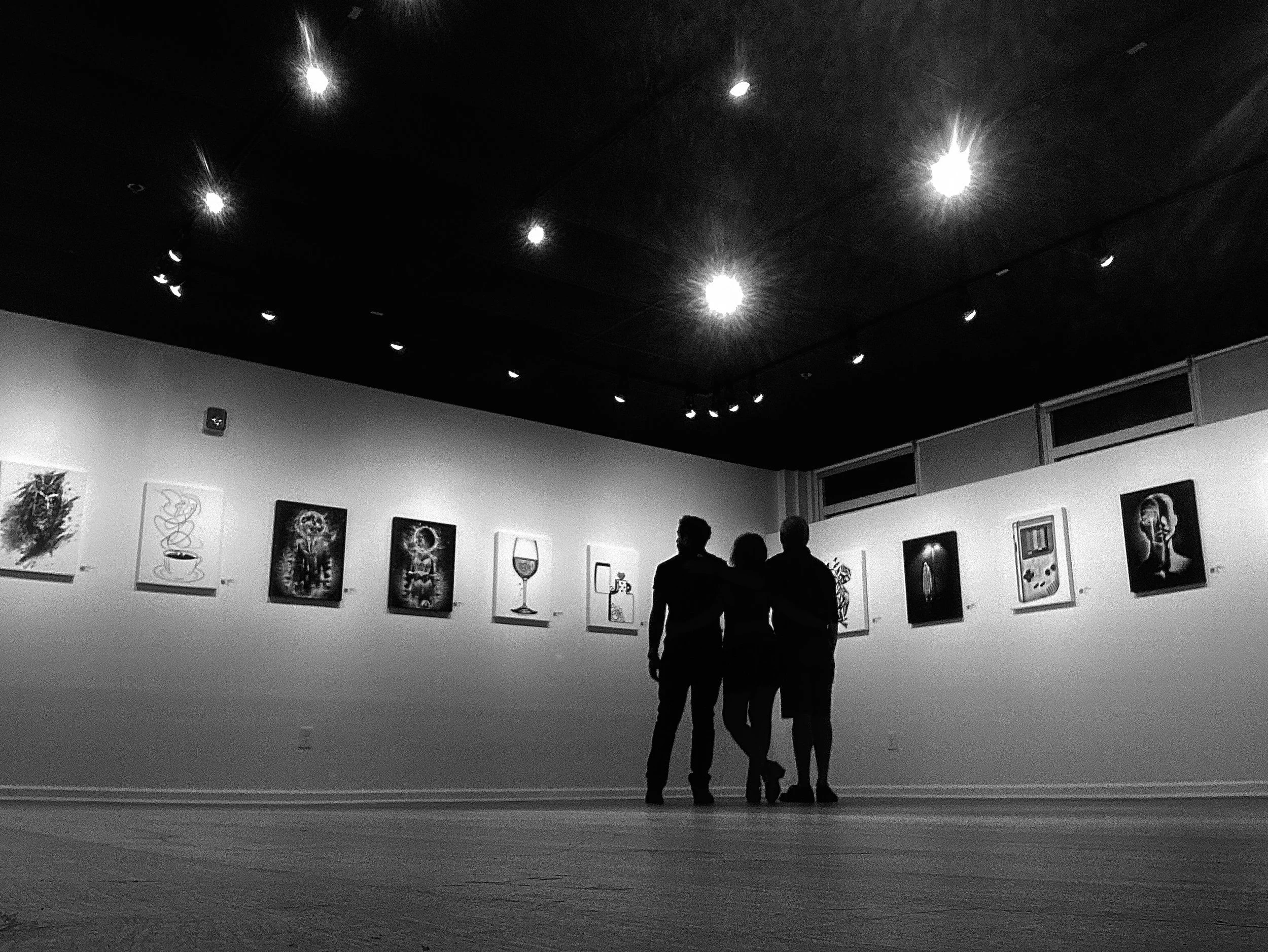 Gallery openings with the Family