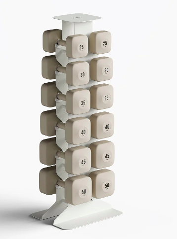 Dumbells and rack