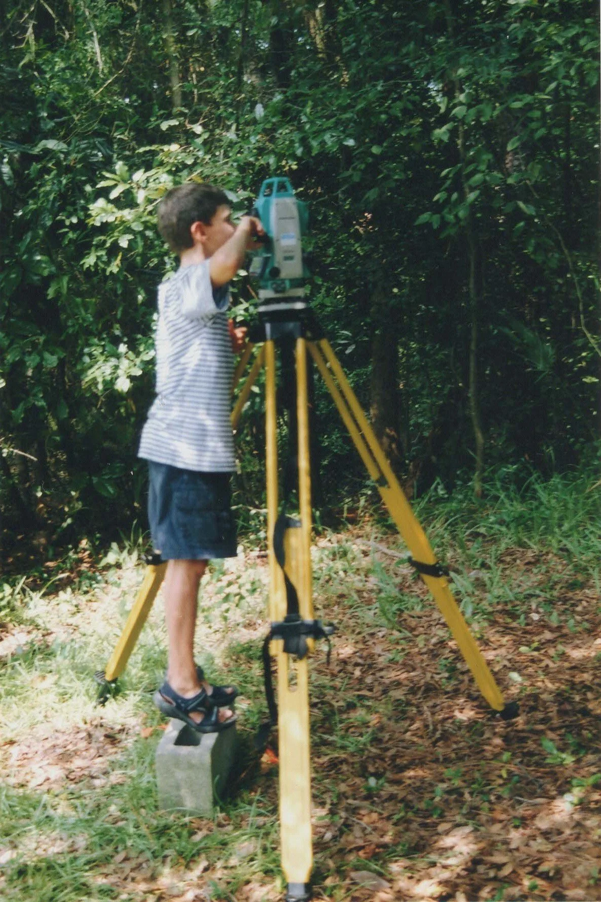 Andy learning to survey, 2004