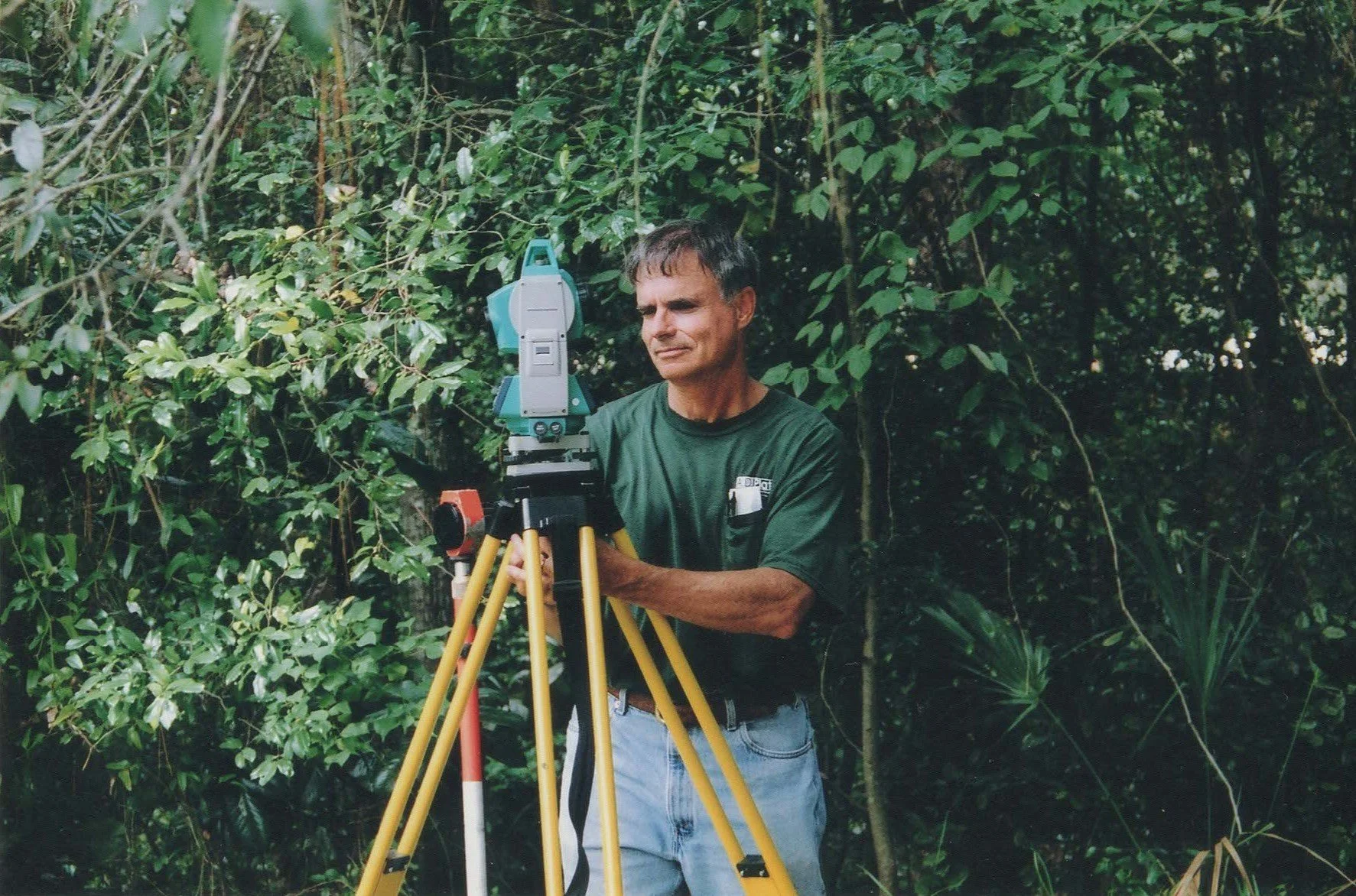 Alan Platt surveying in 2004