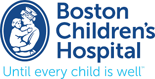 Logo of Boston Children's Hospital with a tagline 'Until every child is well'