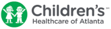 Children's Healthcare of Atlanta logo with two children holding hands