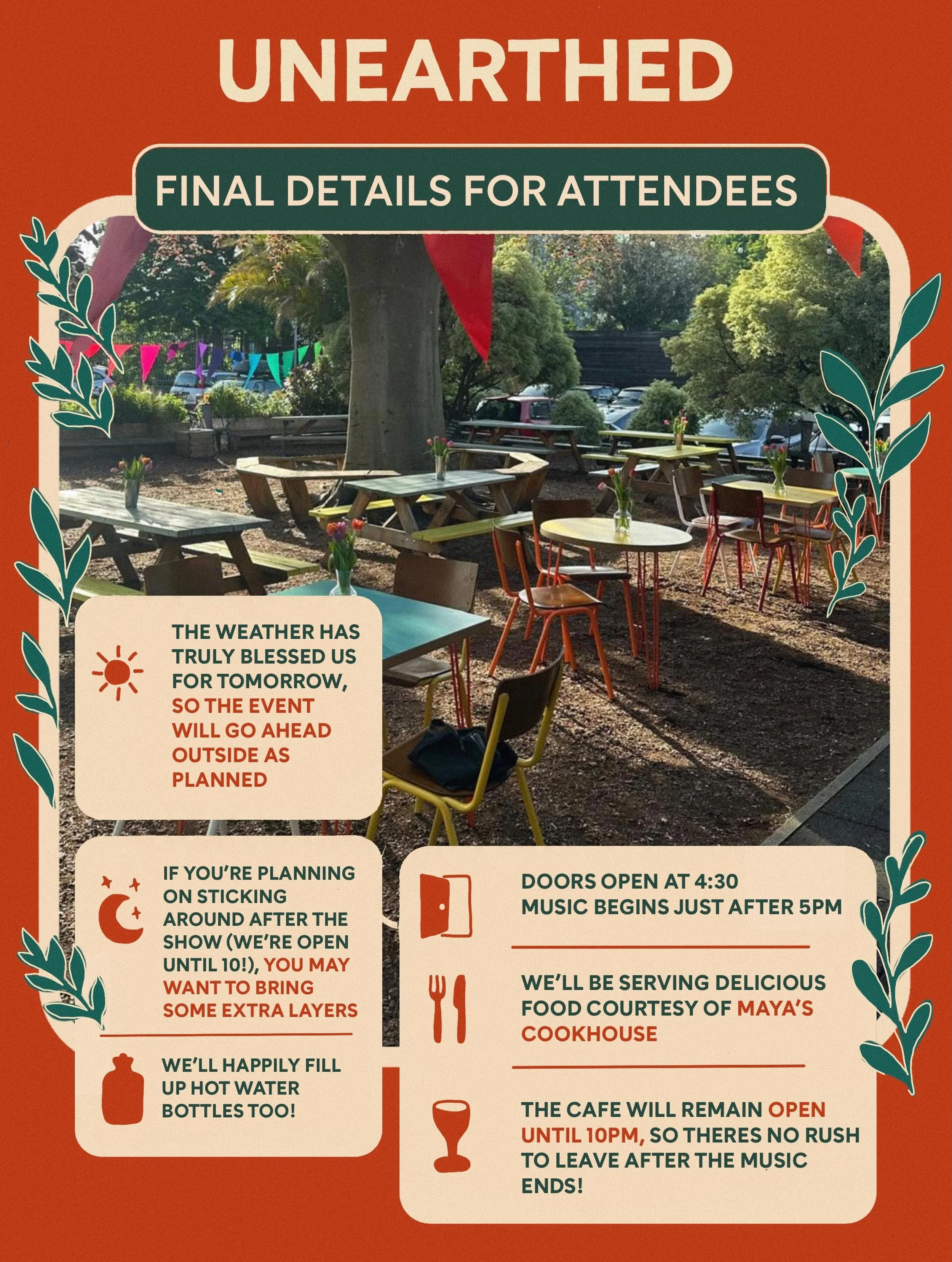 Final deets for tomorrow! See you there ☀️🎵😎

@copperbeechcafenorthdulwich 
@dulwichfestival