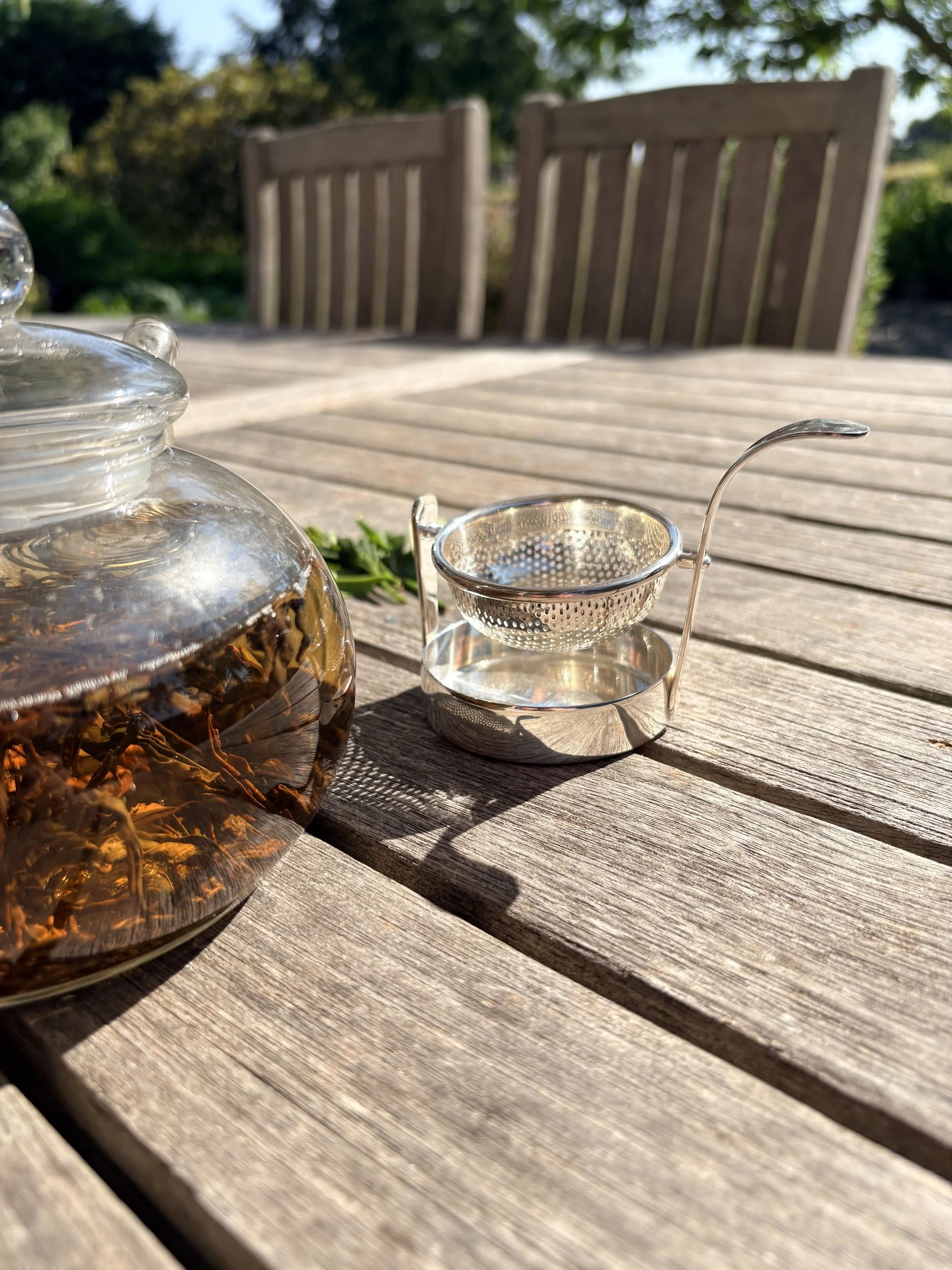 Tea Strainer - silver plated