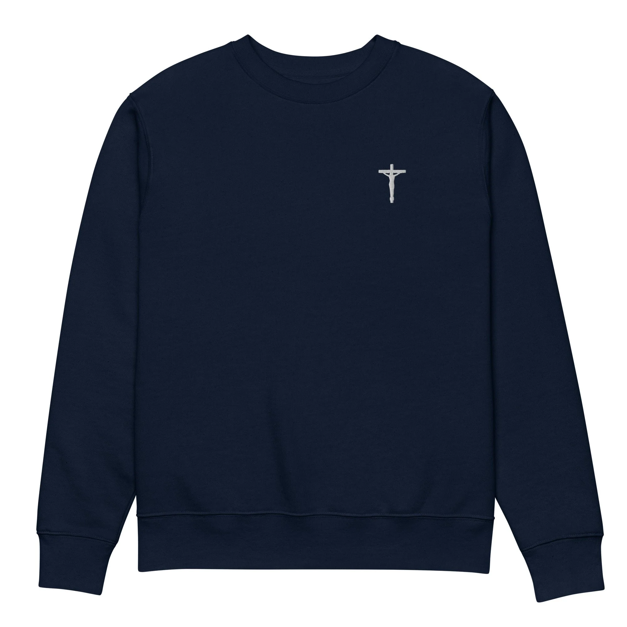Cross 100% Cotton Sweatshirt (Navy Blue)