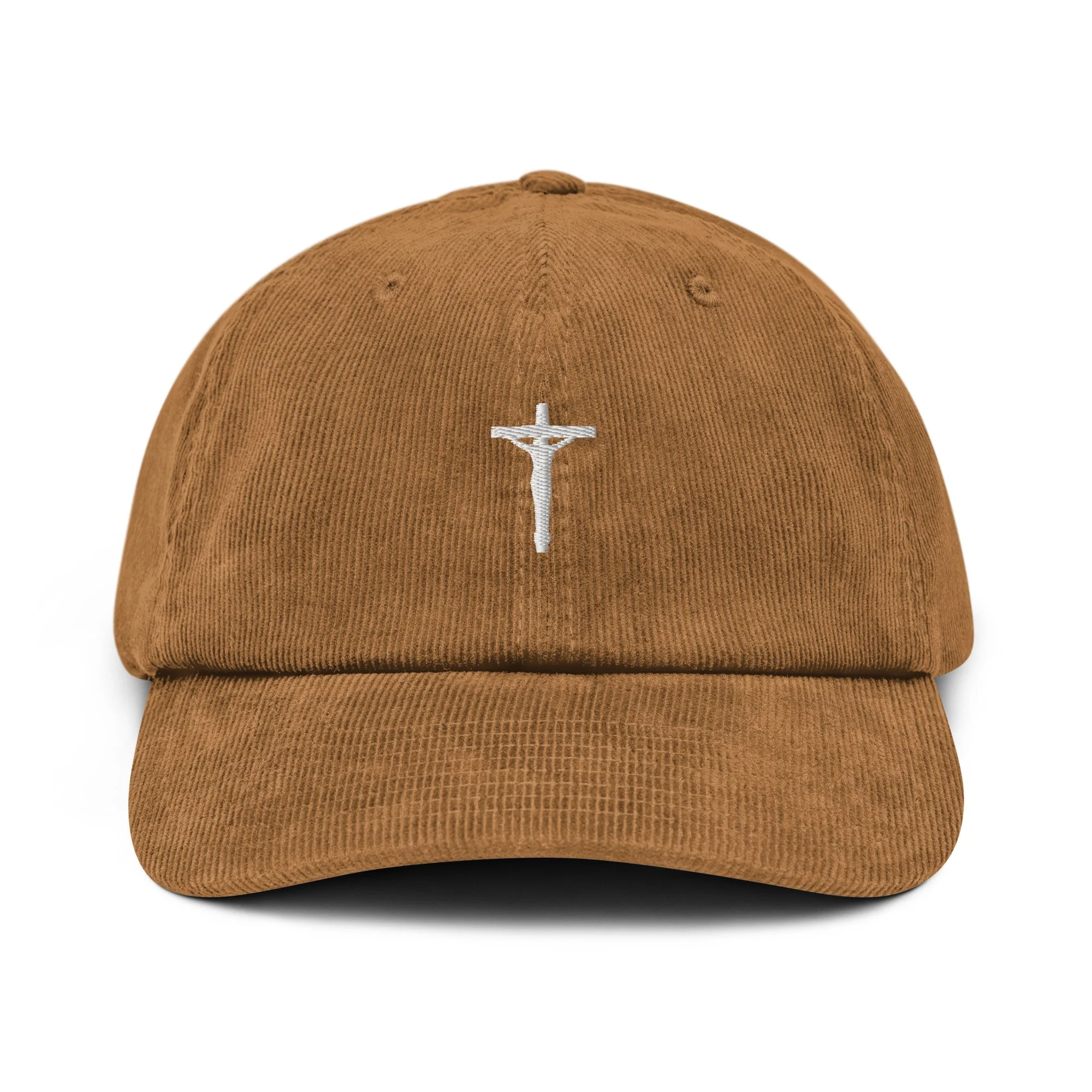 Cross 100% Cotton Corduroy Hat (Brown)